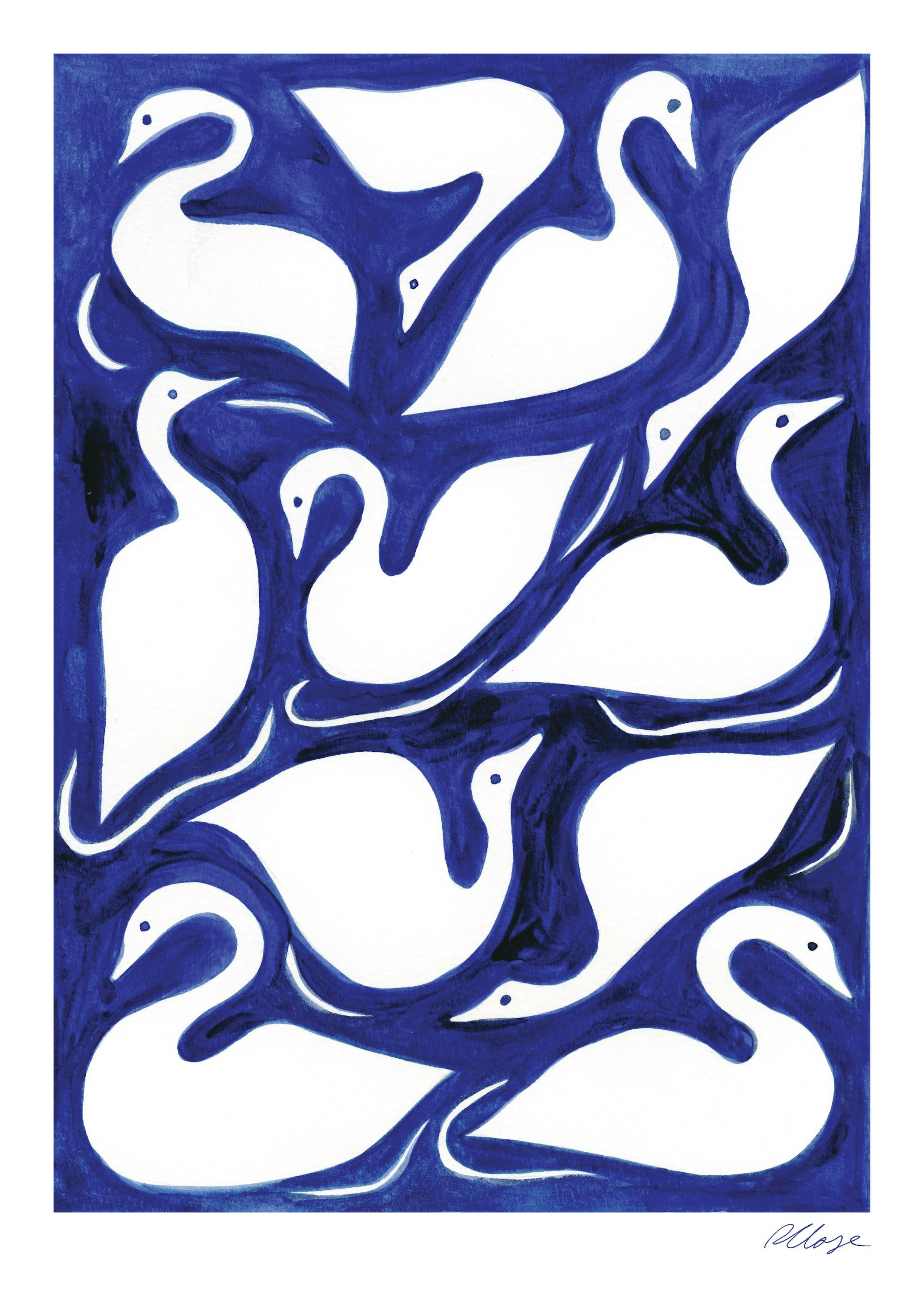 Rosanna Corfe - Swan Pond Plakát 0