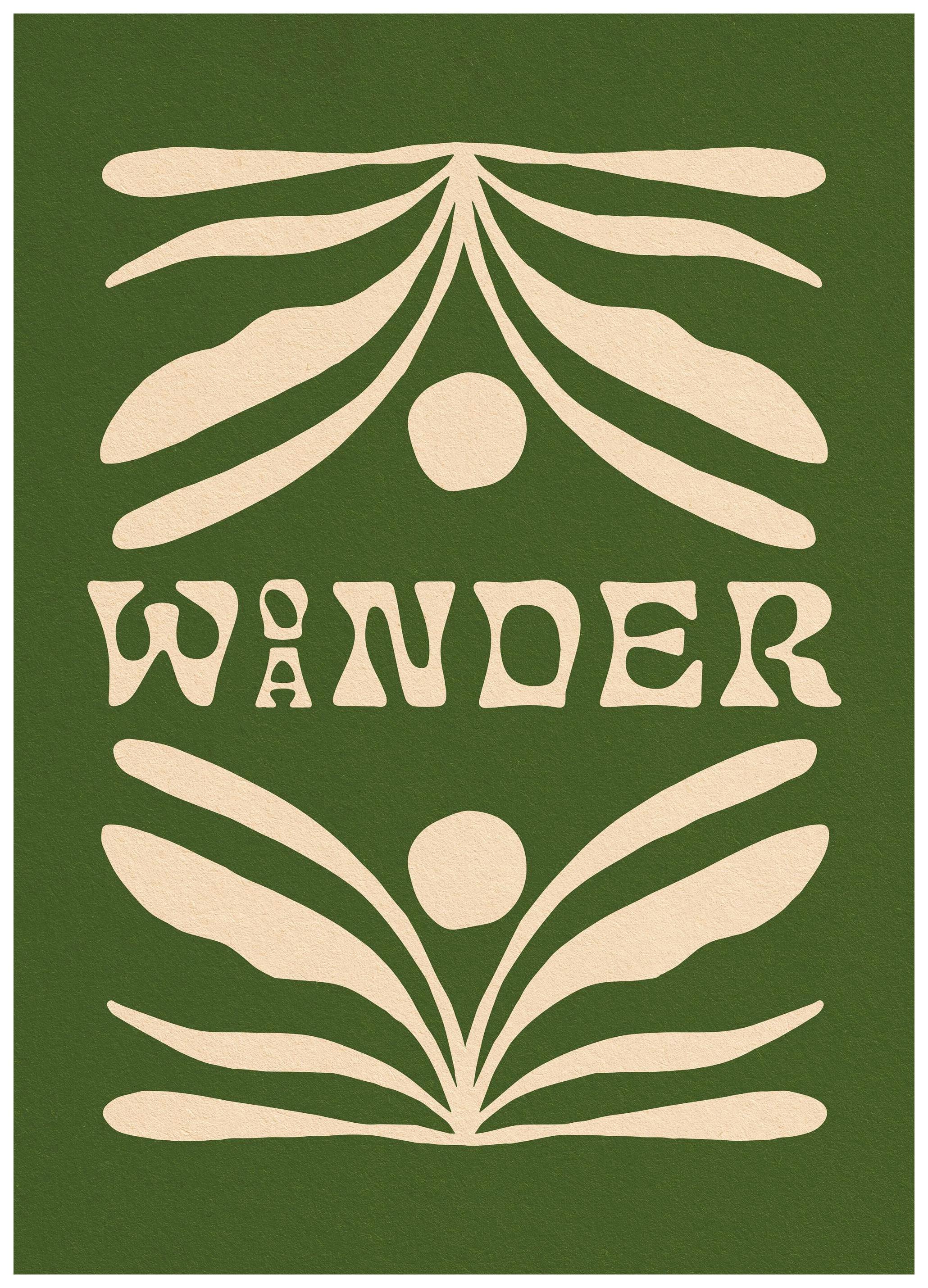 The SoulShine Co. - Woander Olive Print (50x70 cm)