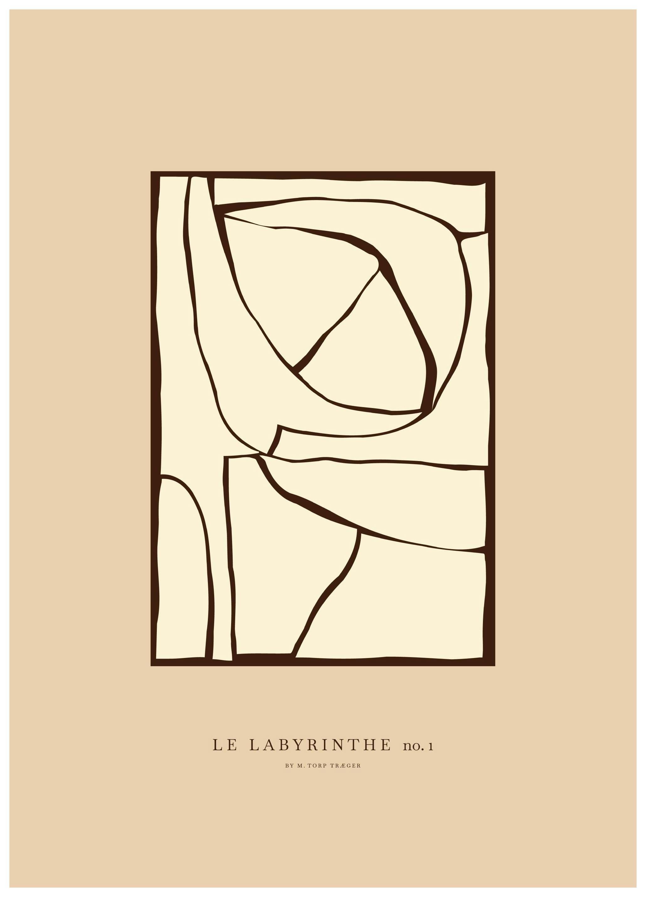 Mie & Him - Labyrinth No1 Affiche (50x70 cm)  Mie & Him
