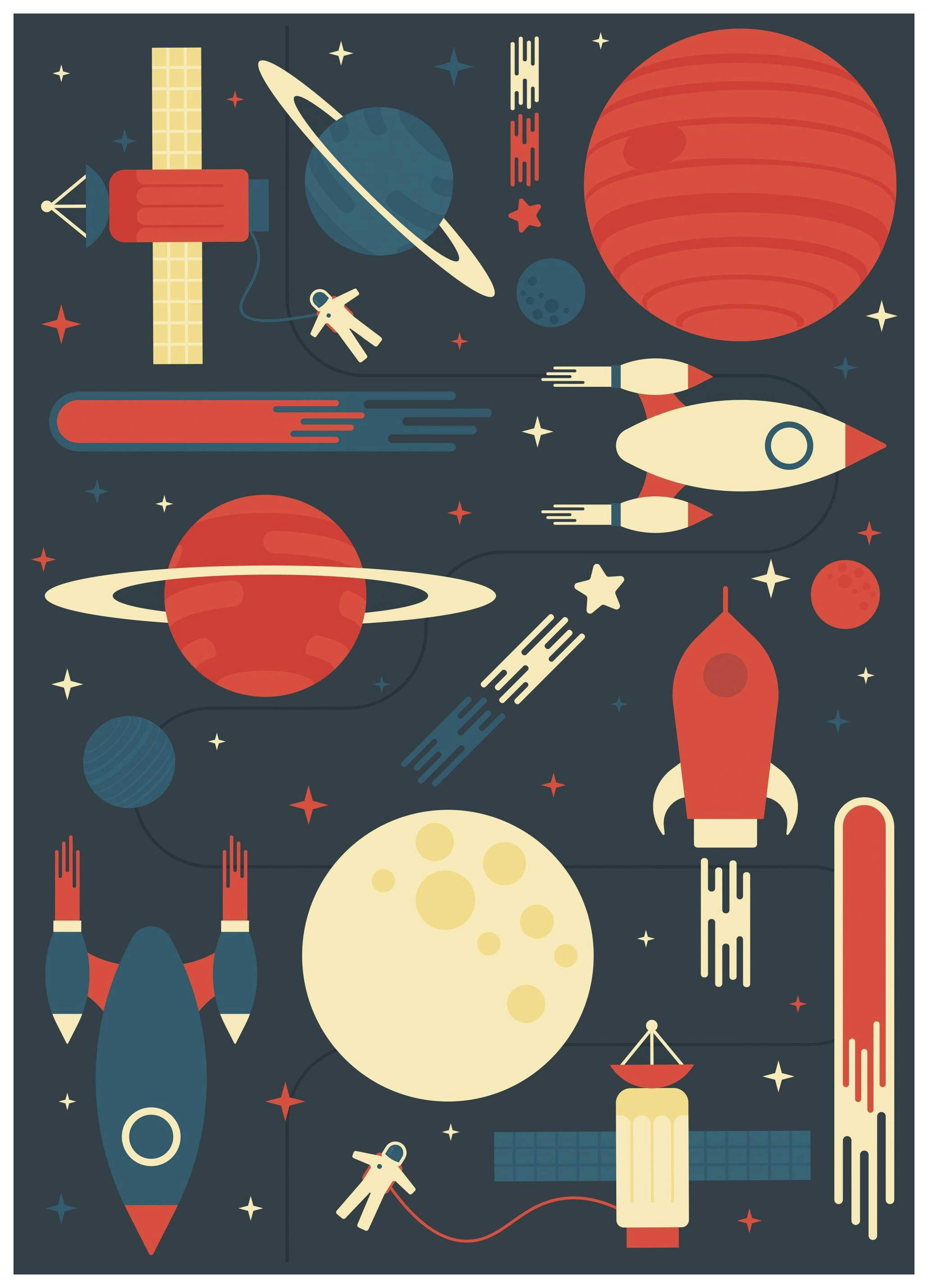 Tracie Andrews - Space Odyssey Poster (30x40 cm)- Arte gráfica