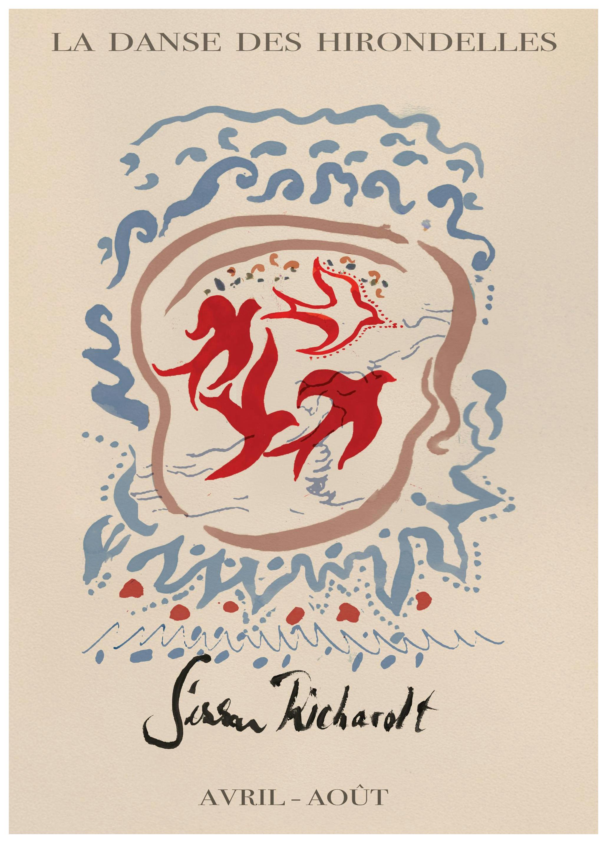 Sissan Richardt - Hirondelles Poster (50x70 cm)