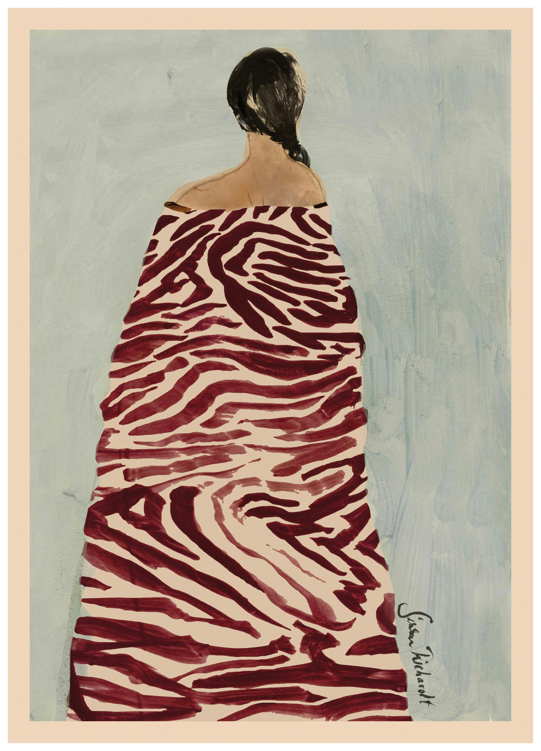 Sissan Richardt - Zebra Robe Poster (50x70 cm)