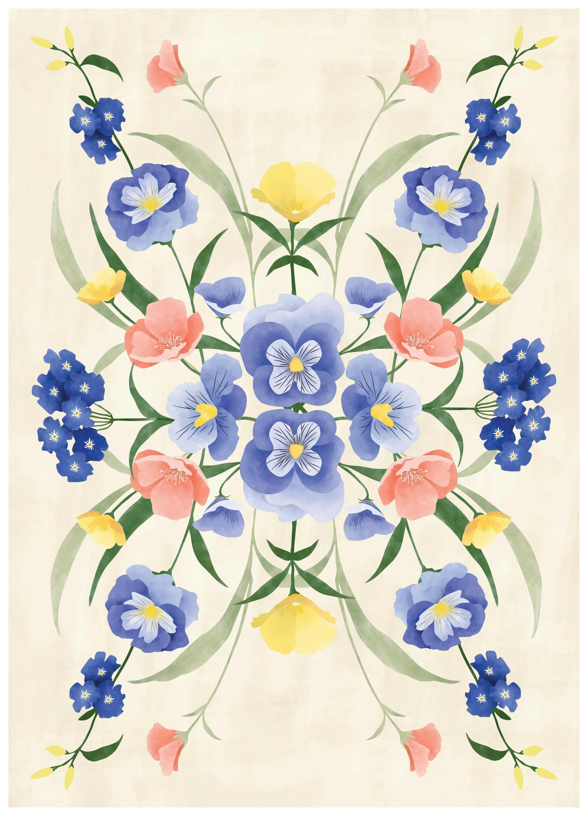 The Print Republic - Sun Kissed Garden No1 Poster (50x70 cm)- The Print Republic