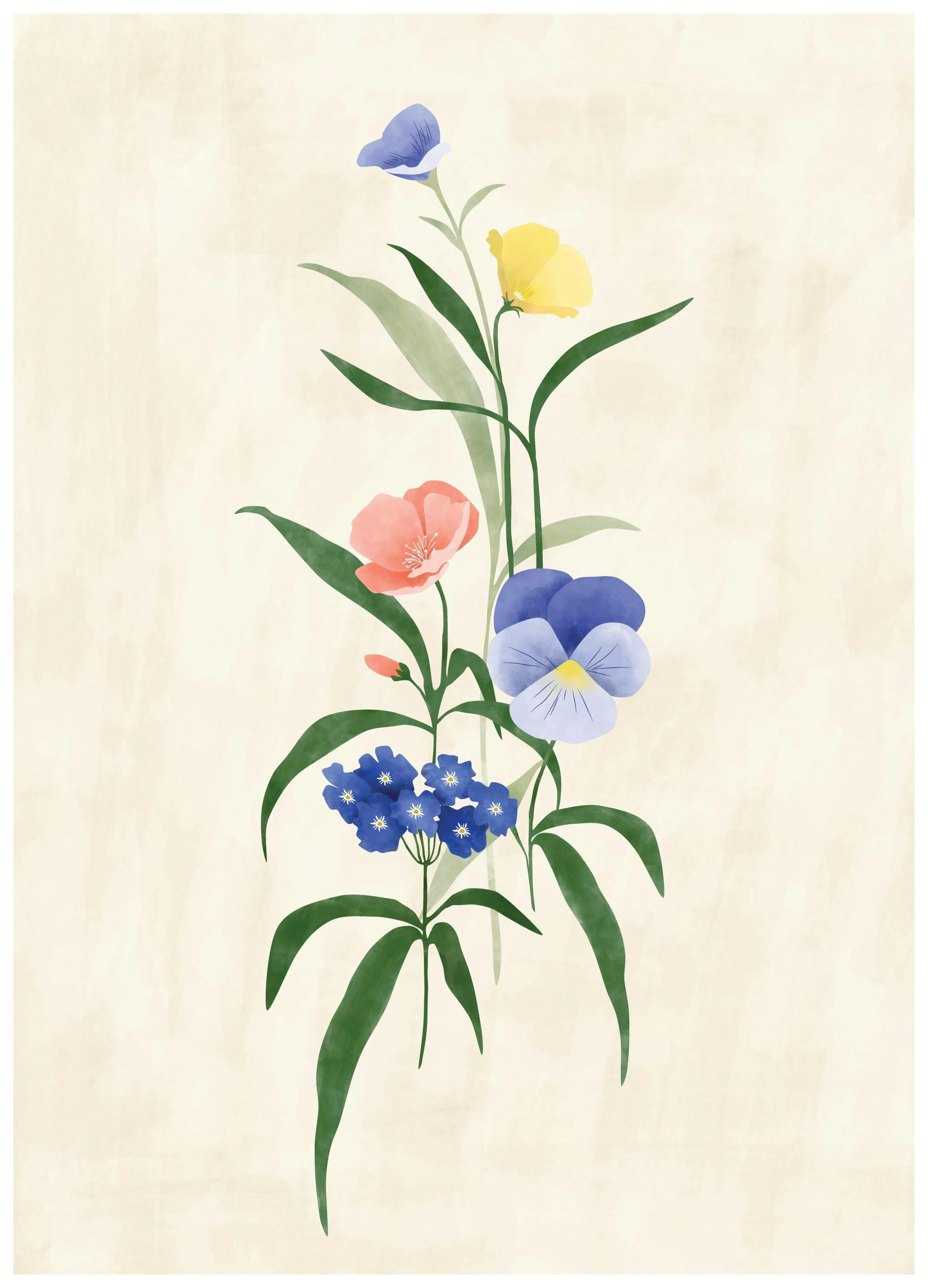 The Print Republic - Sun Kissed Garden No2 Poster (30x40 cm)- The Print Republic