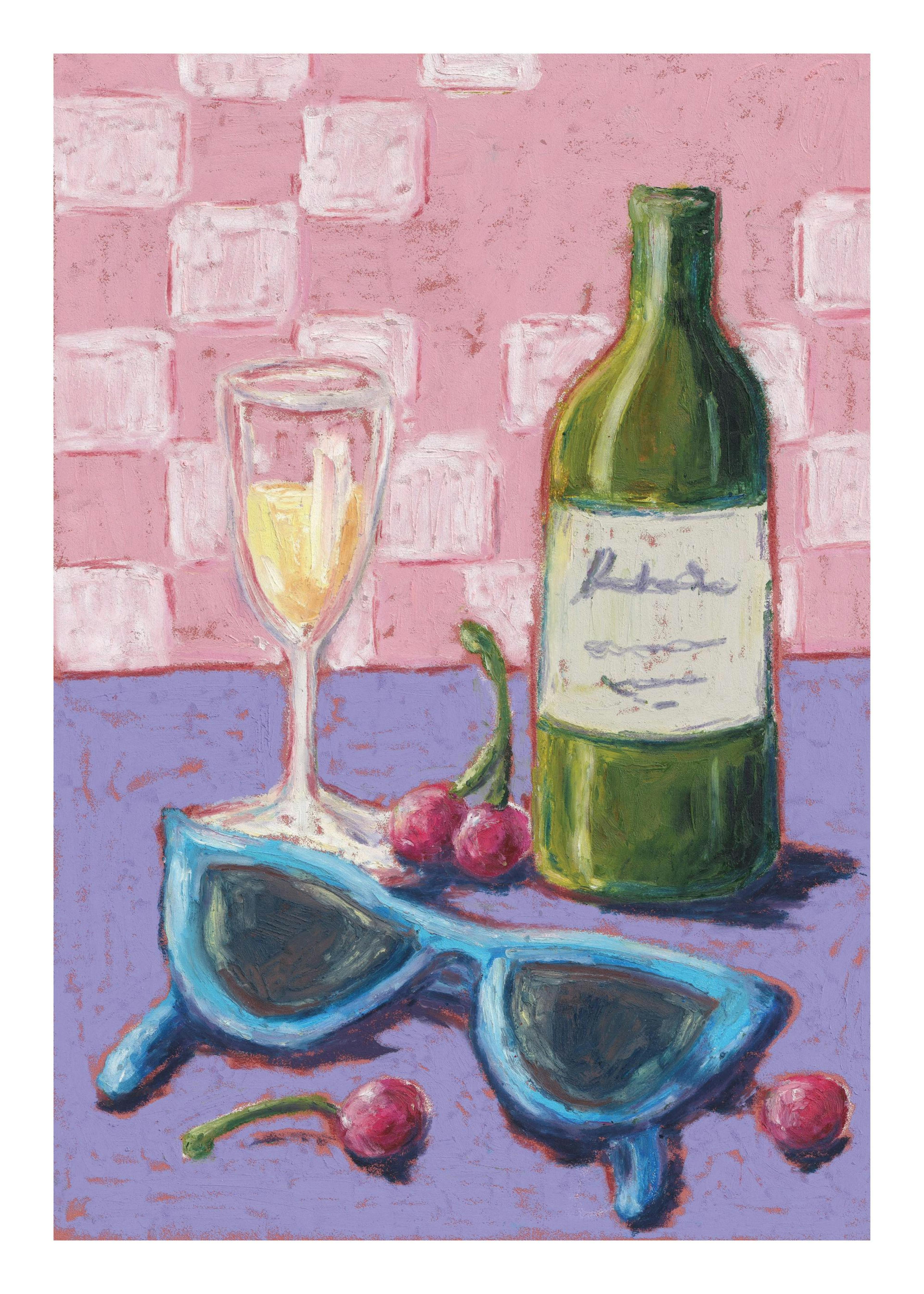 Hannah Durham - Sunglasses and Wine Plakát 0