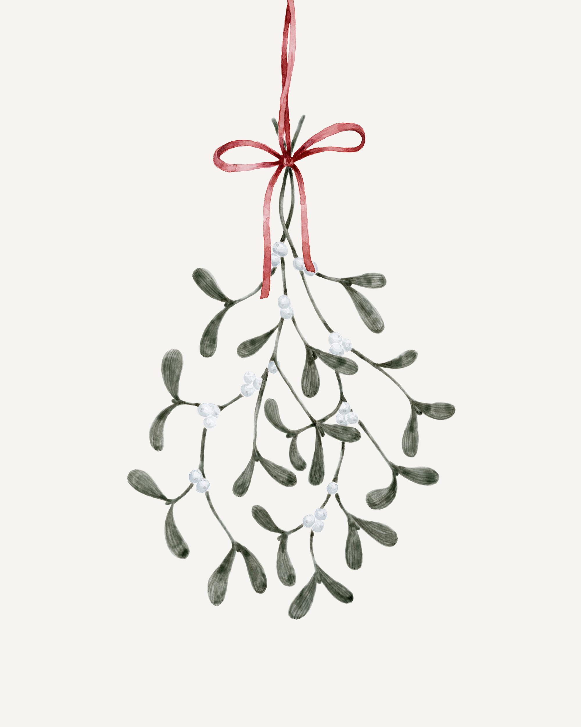 Under the Mistletoe Print