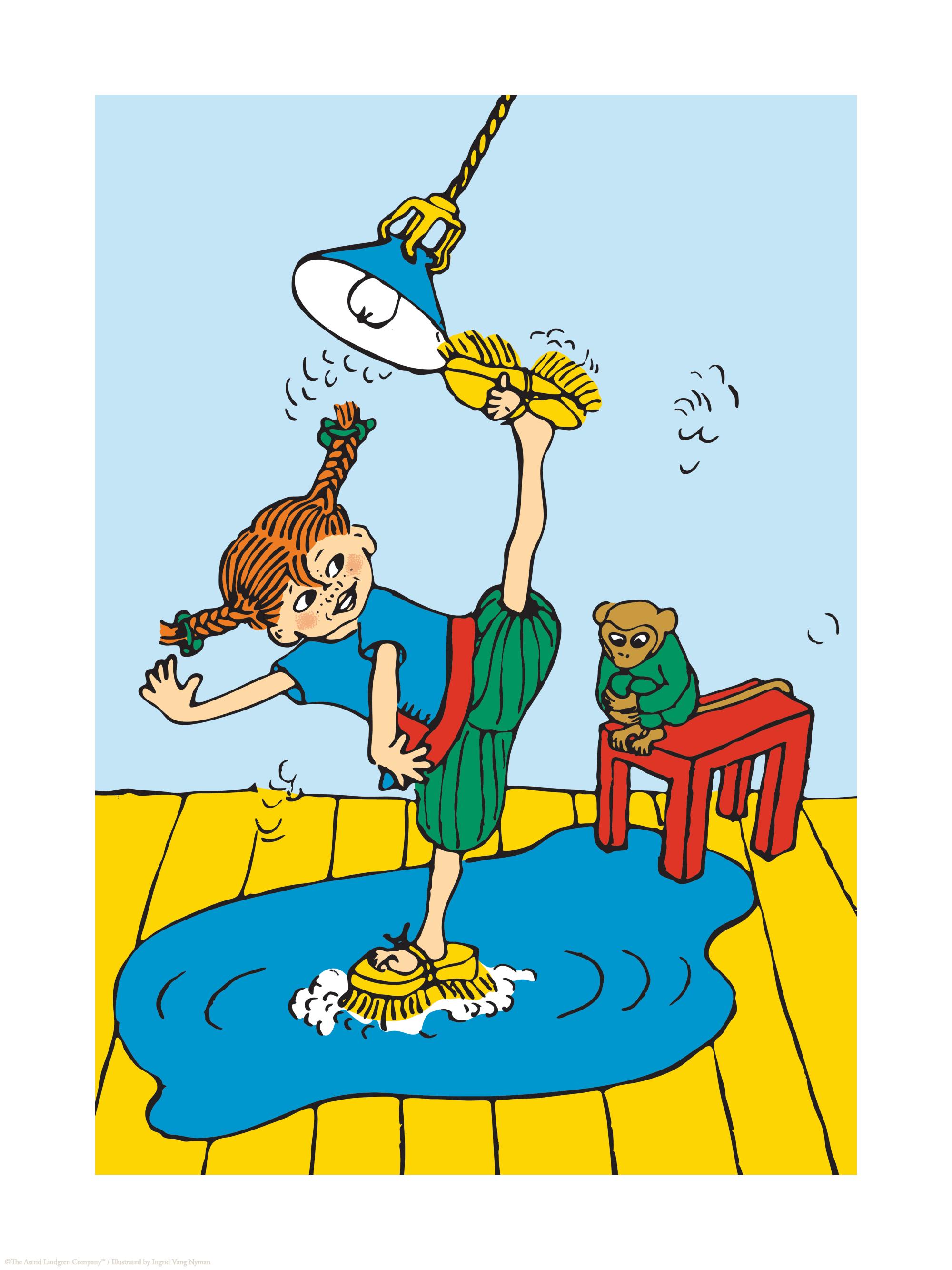 Pippi Longstocking Print – Whimsical Poster | Desenio