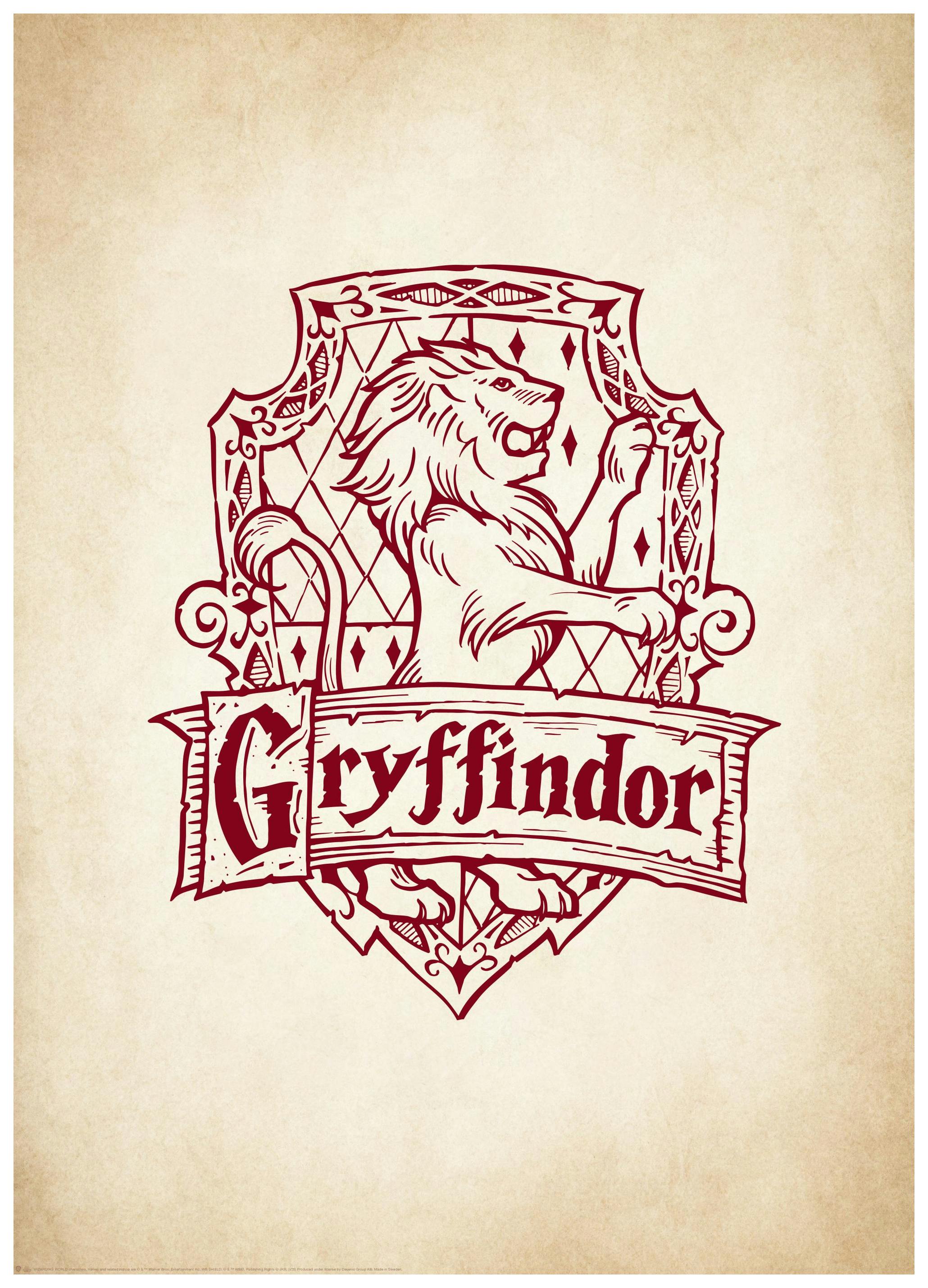 Prints - Harry Potter - Gryffindor Print (30x40 cm) - Harry Potter