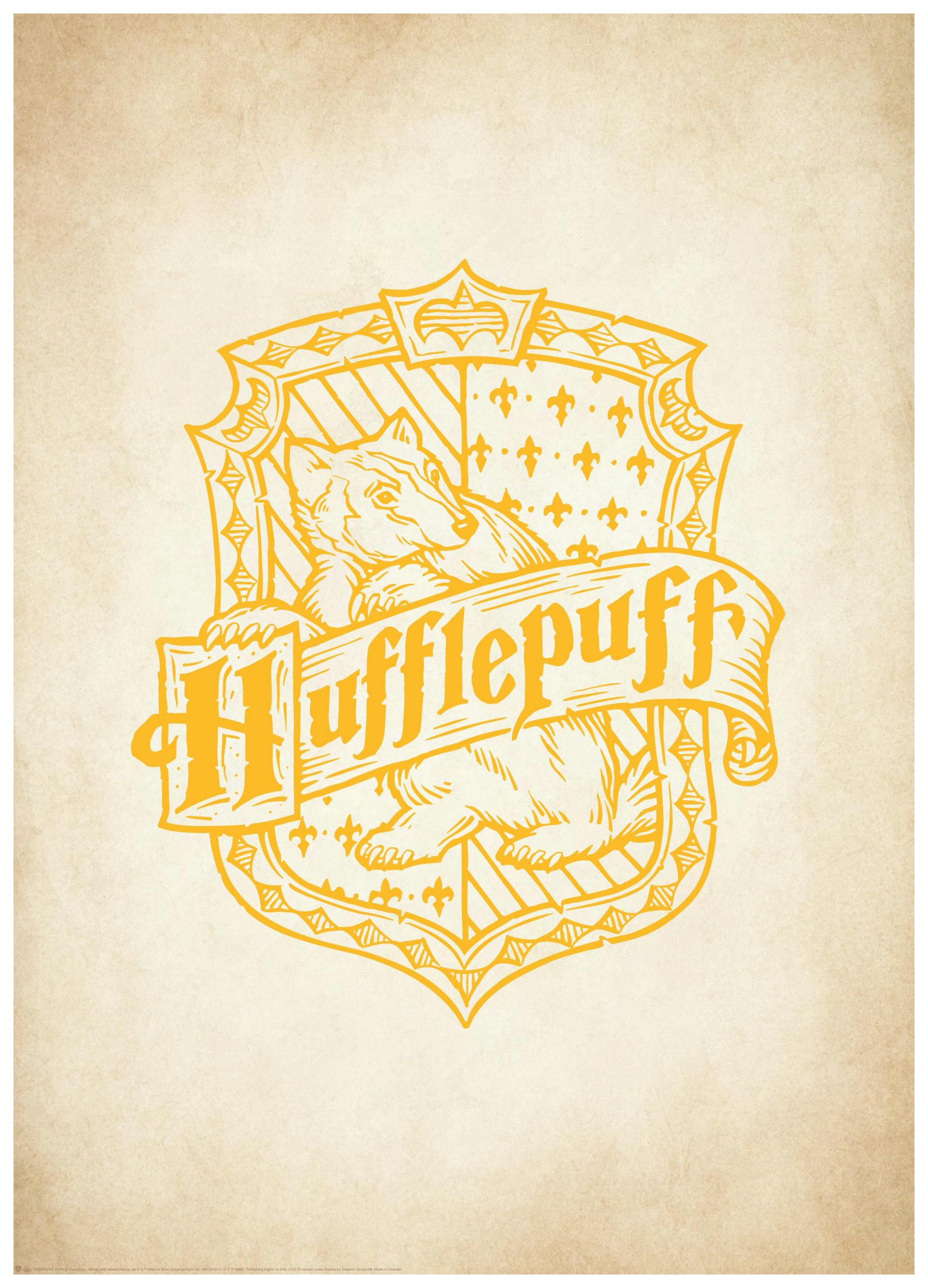 Prints - Harry Potter - Hufflepuff Print (30x40 cm) - Harry Potter