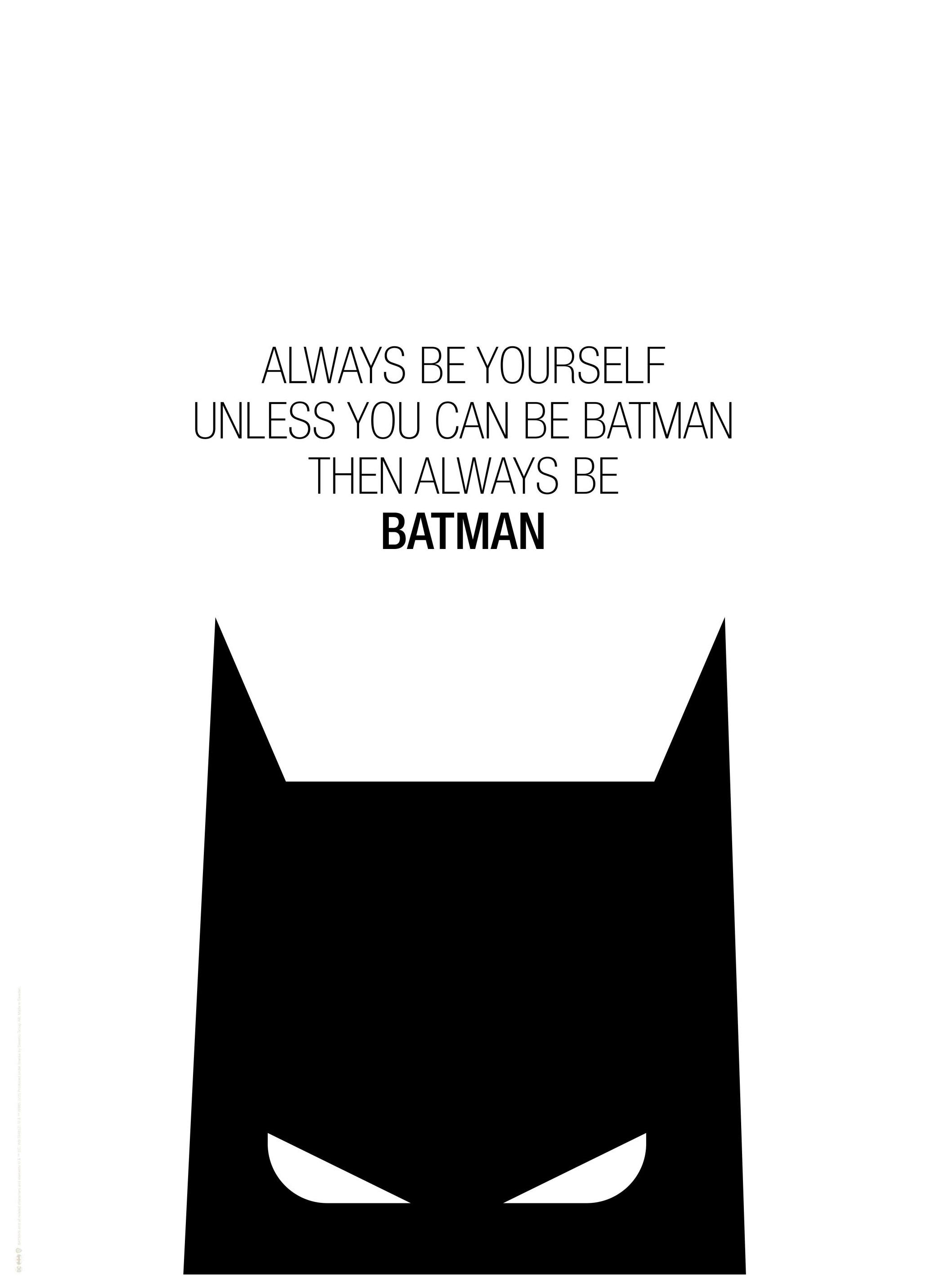 Batman - Always Be Batman Affiche (50x70 cm) - Batman