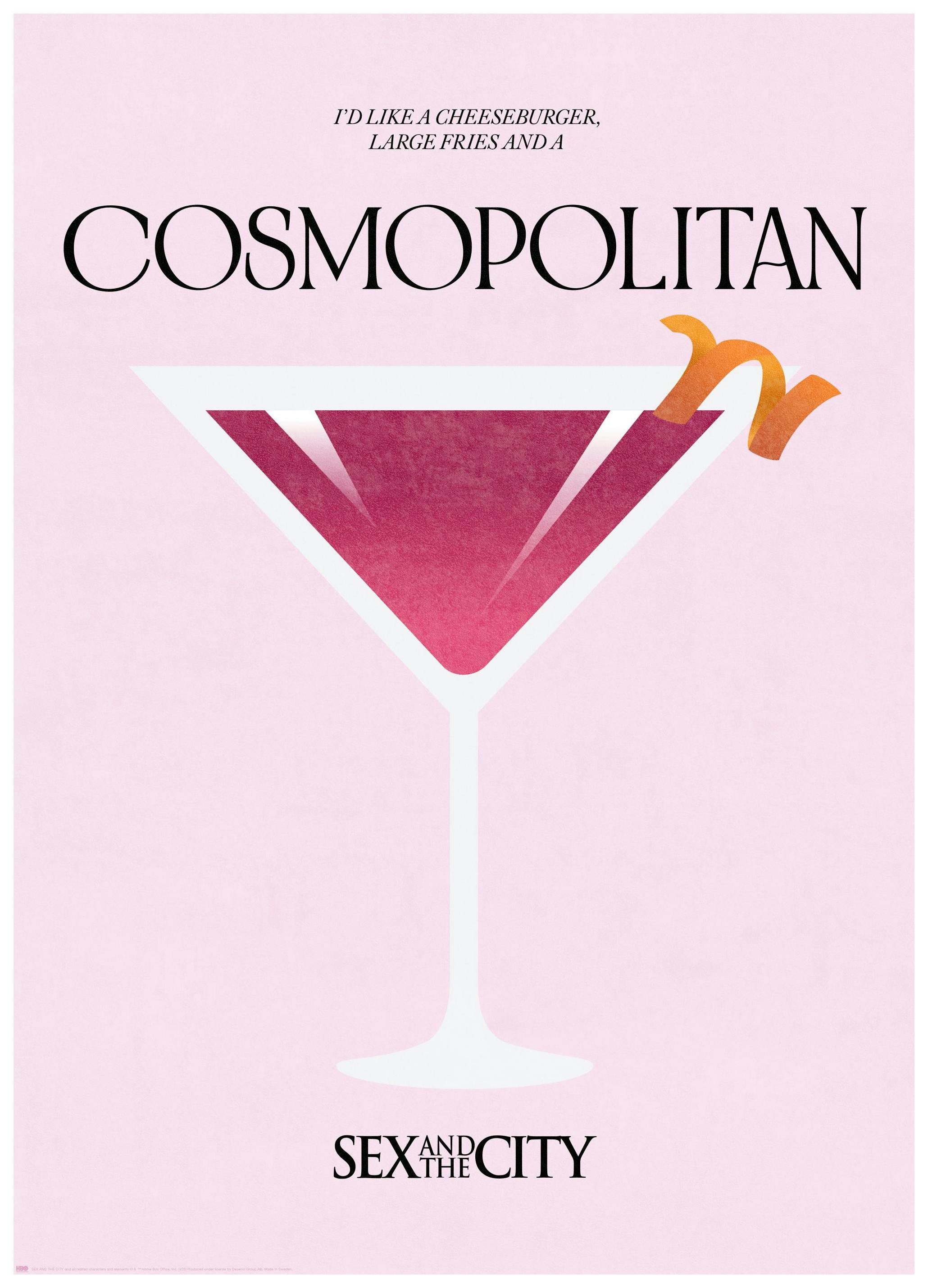 Prints - Sex and the City - Cosmopolitan Print (50x70 cm) - Movies & TV-shows