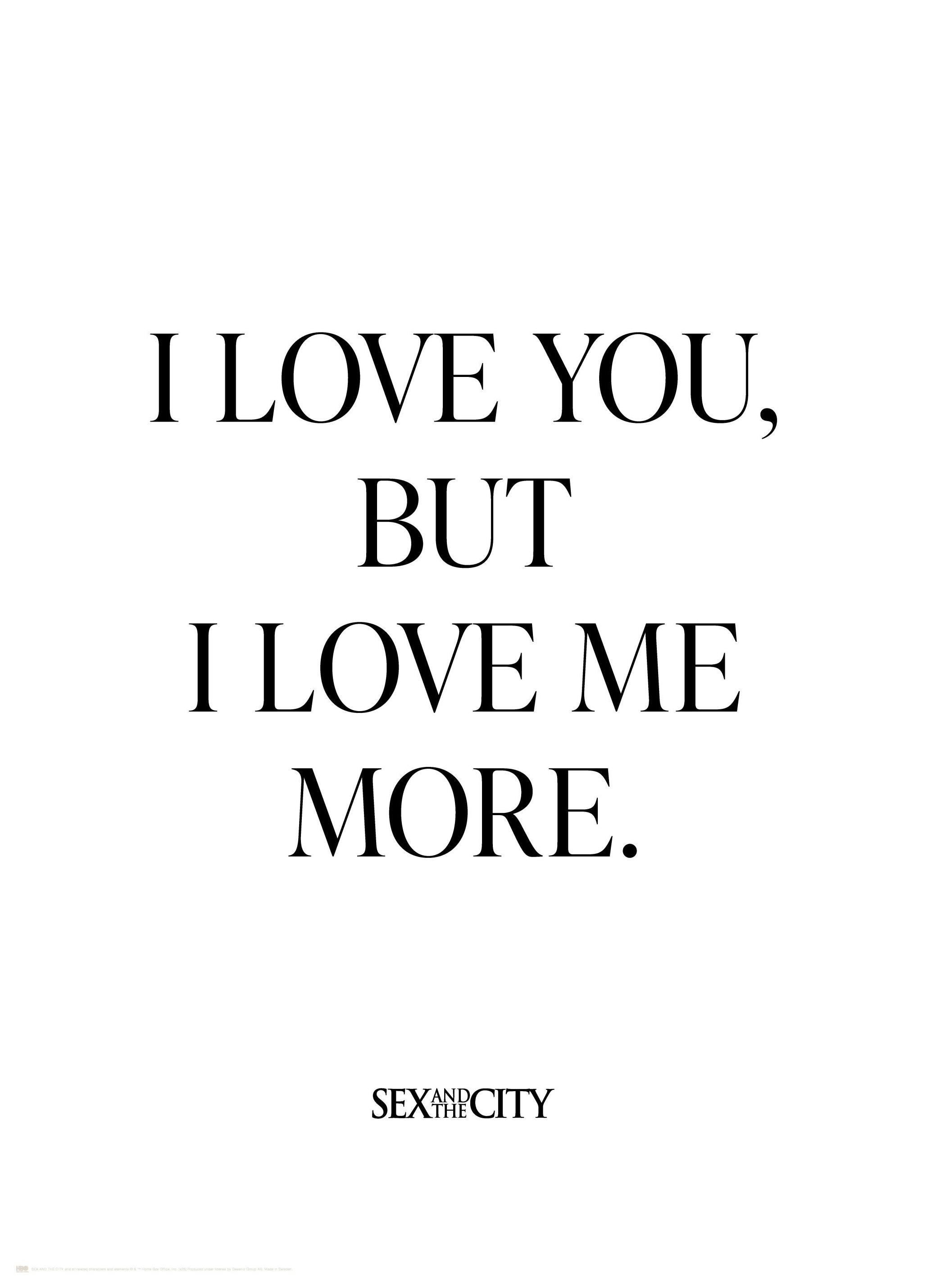 Sex and the City - I Love Me More Poster (50x70 cm)- Filmes & Programas de Televisão
