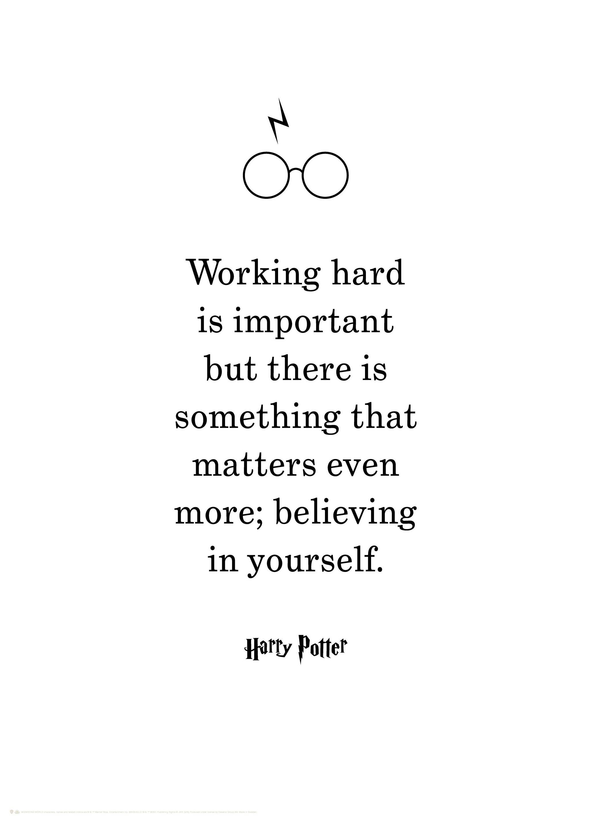 Harry Potter - Believe in Yourself Poster (50x70 cm)- Harry Potter