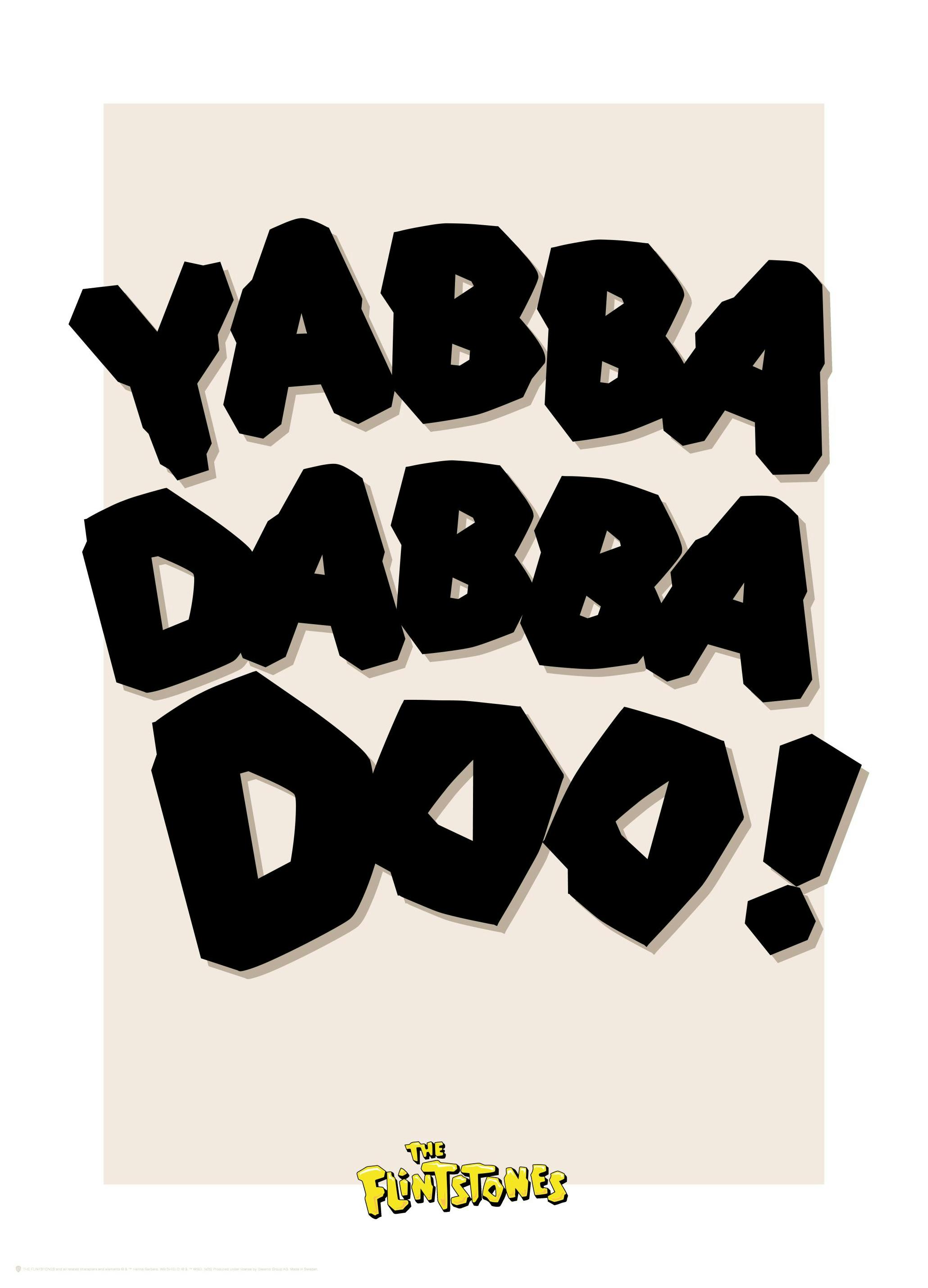 The Flintstones Yabba Dabba Doo Poster (50x70 cm)- Filmes & Programas de Televisão