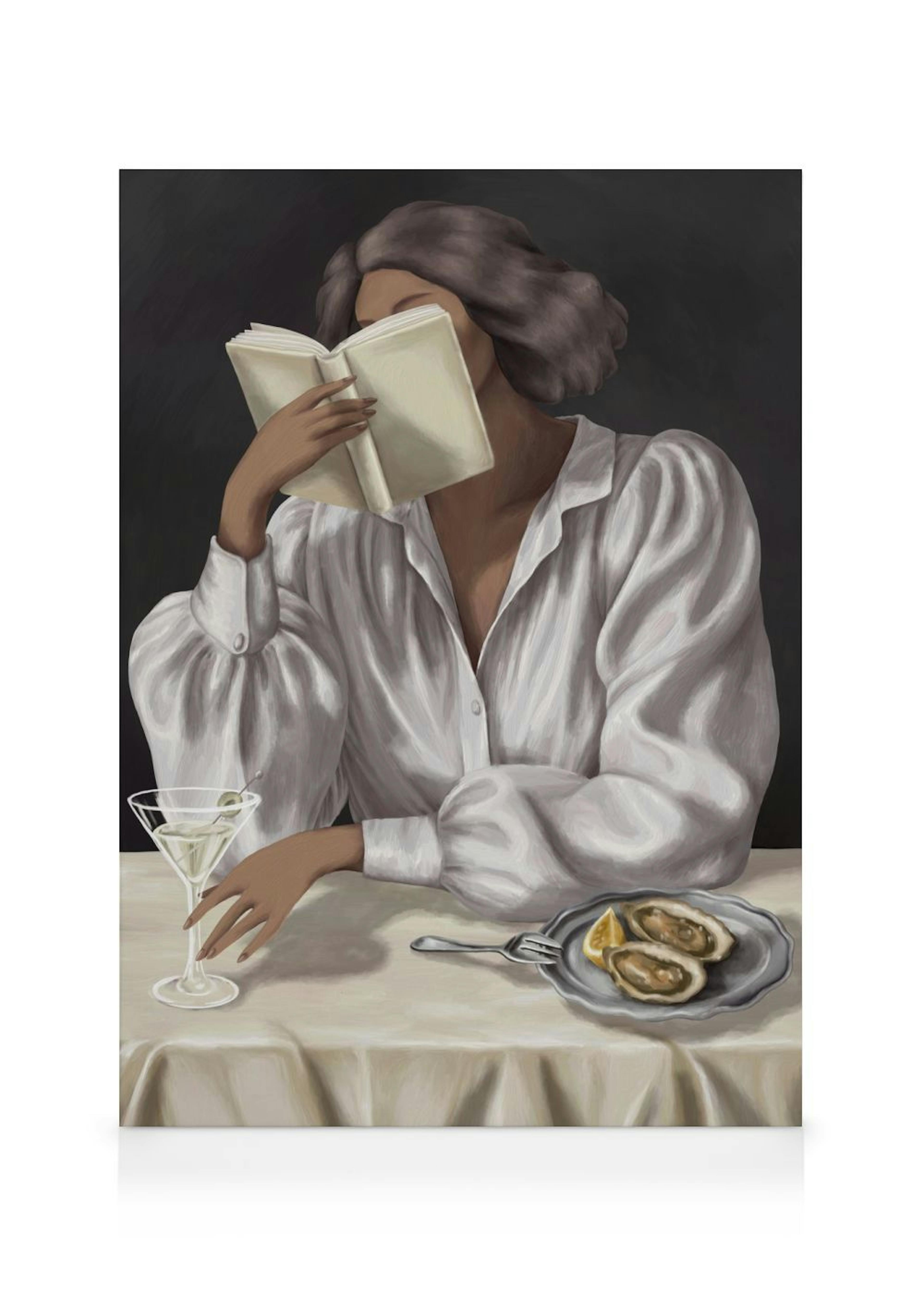 Read Between the Sips Canvas print