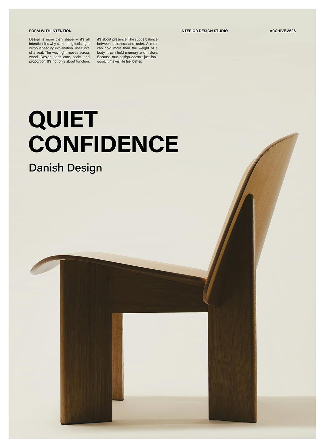 Quiet Confidence Poster (50x70 cm)