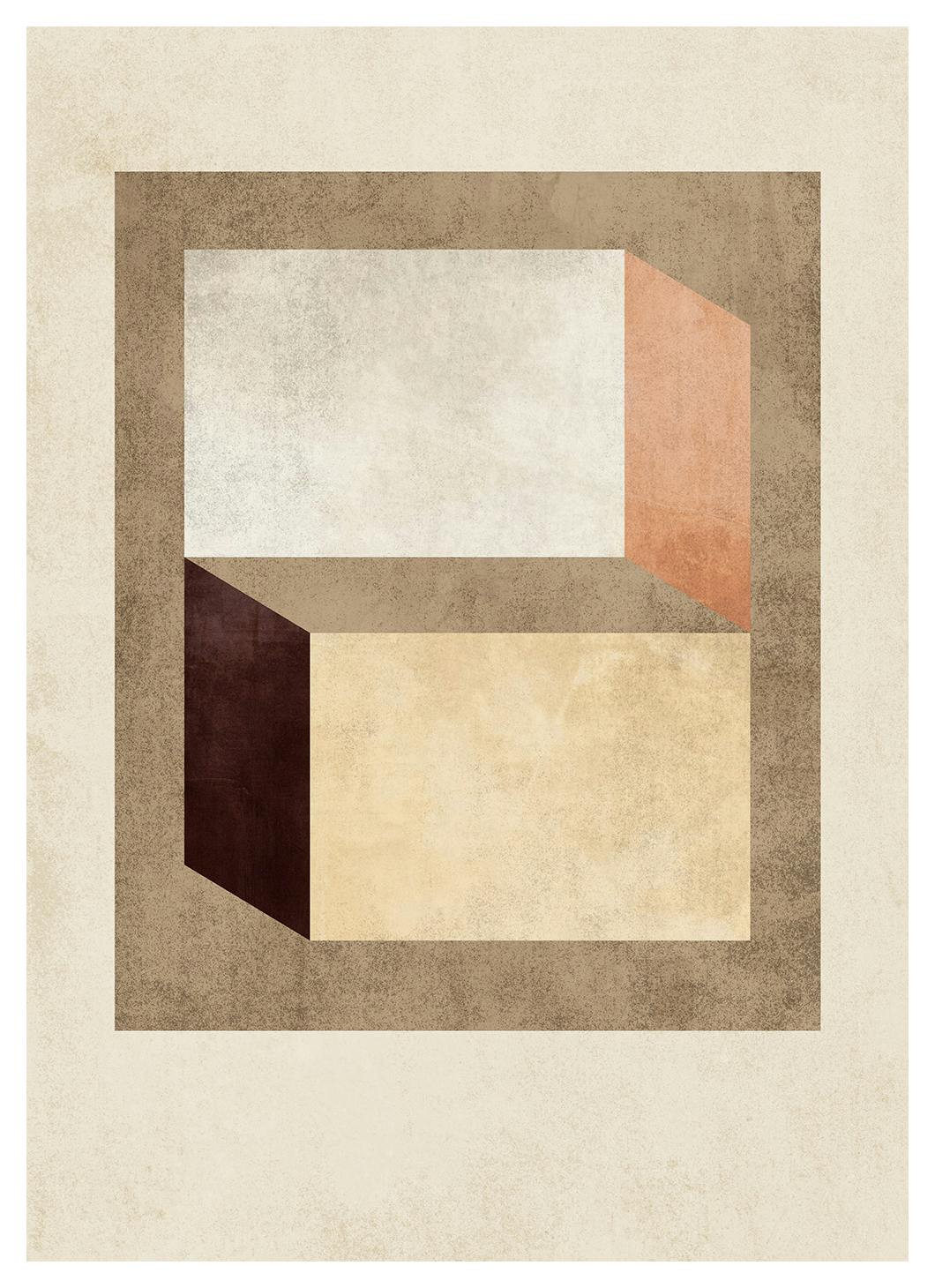 Muted Geometry Poster (40x50 cm)