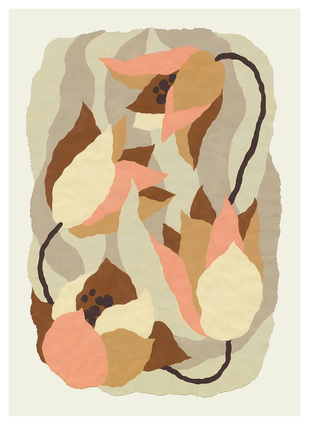 Prints - Rough-Edged Tulips Print (50x70 cm) - Paintings