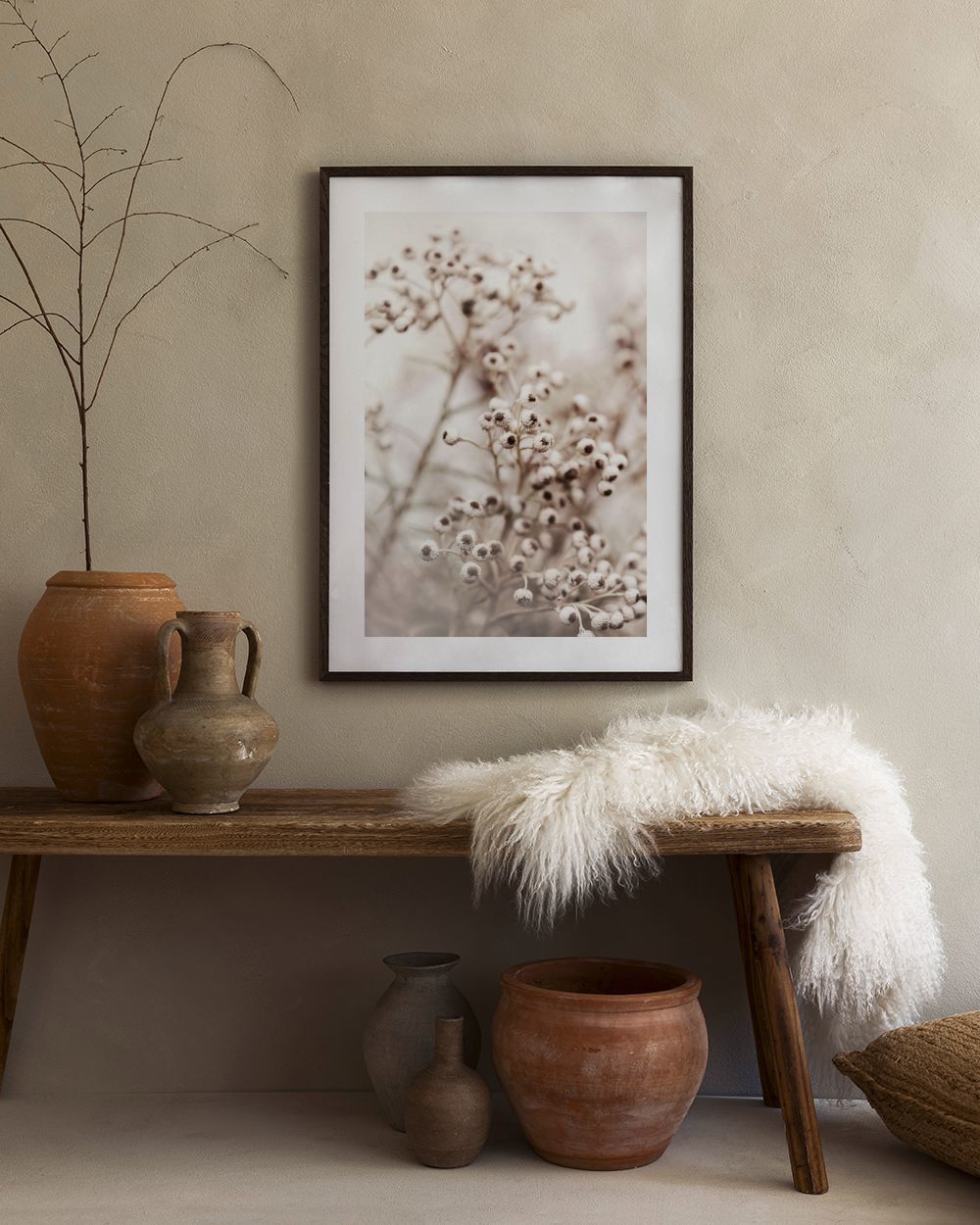 Beige Botanical Bokeh No2 Affiche - Nature Floue | Desenio CA