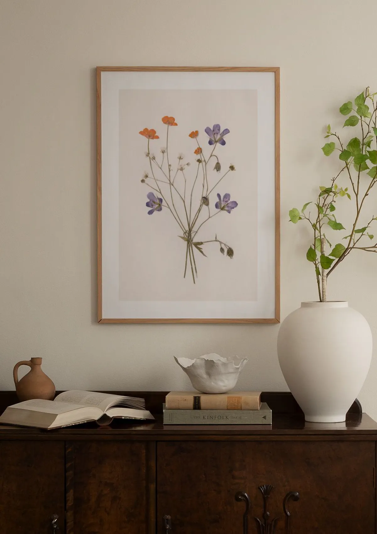 Pressed Flowers No1 Poster – Botanikposter mit gepressten Blumen