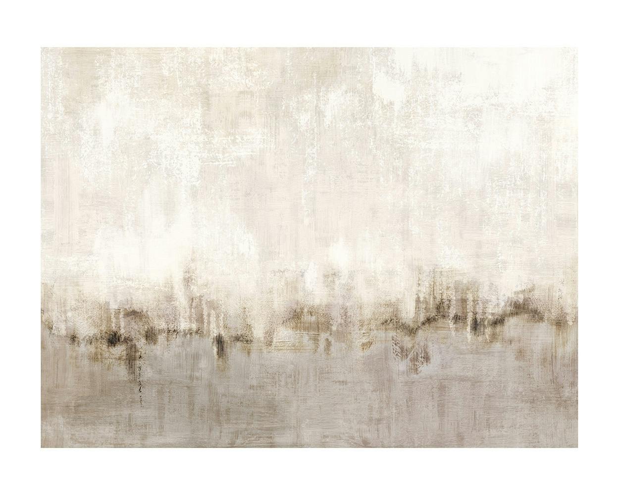 Abstraktes Scenery Poster mit gesprenkelter Textur in Braun und Beige