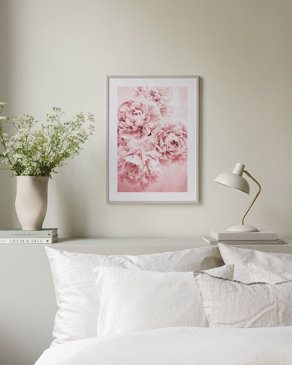 6 Stampe Artistiche Da Parete Con Fiocchi Rosa Alla Moda, Poster Per La Decorazione Della Stanza, Stampa Artistica Su Tela Con Fiocco Rosa Chiaro, Immagini Decorative Da Parete 25*20CM (Senza Cornice