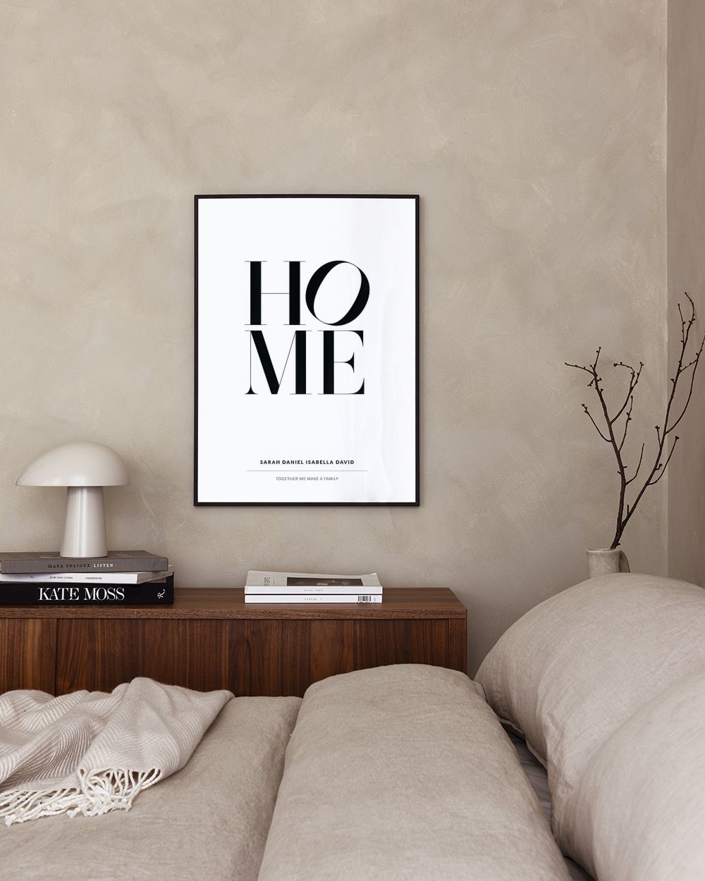 Affiche personnalisée HOME – Décoration murale famille | Desenio