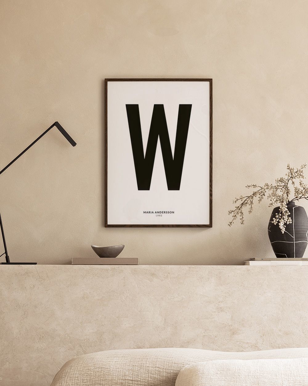 My Letter W Personal – Custom Poster | Desenio UK