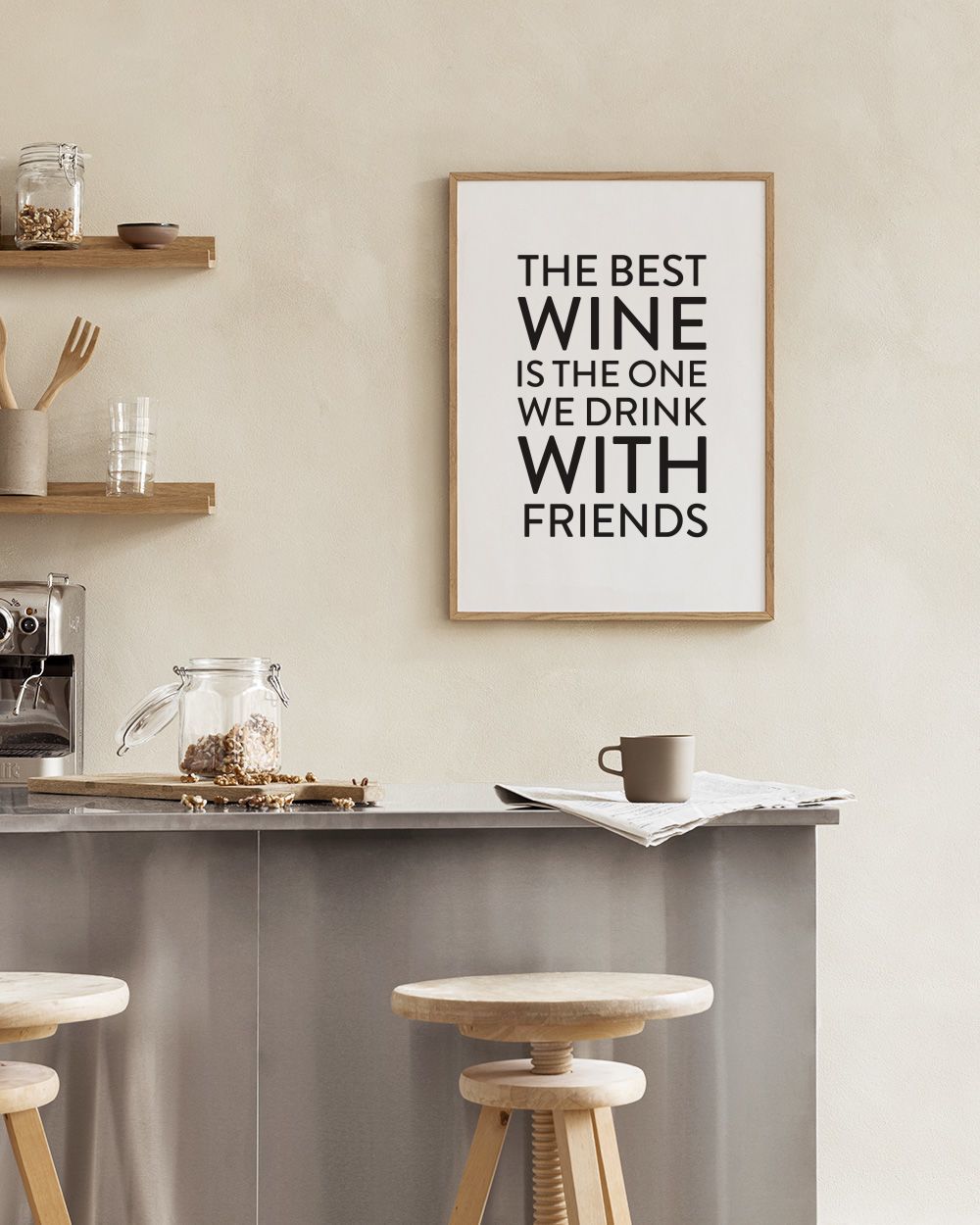 The Best Wine Poster – Vriendelijke Keukenwanddecoratie | Desenio.nl
