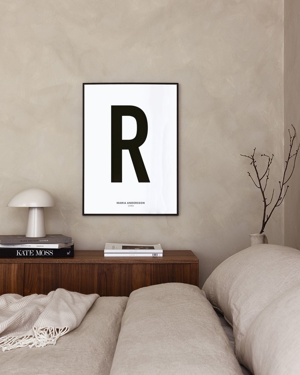 Personalised Letter R Poster – Minimalist Custom Print | Desenio UK