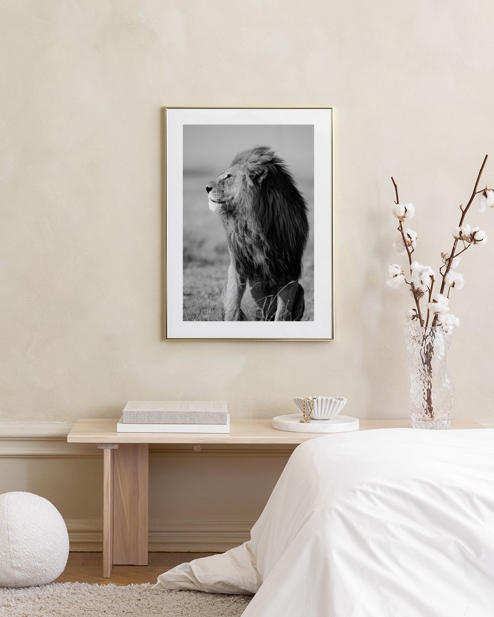 Poster Su Tela Leone E Leonessa, Decorazione Per Camera Da Letto, Dimensioni 30x45 Cm, Stampa HD