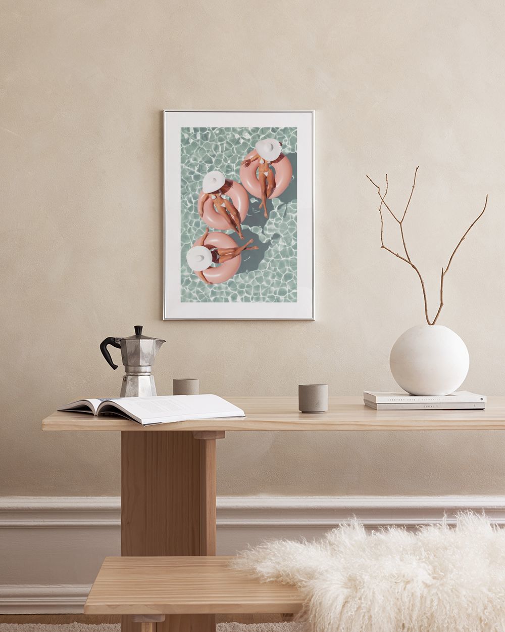 Pool Day Print – Summer Poster | Desenio Wall Art Print