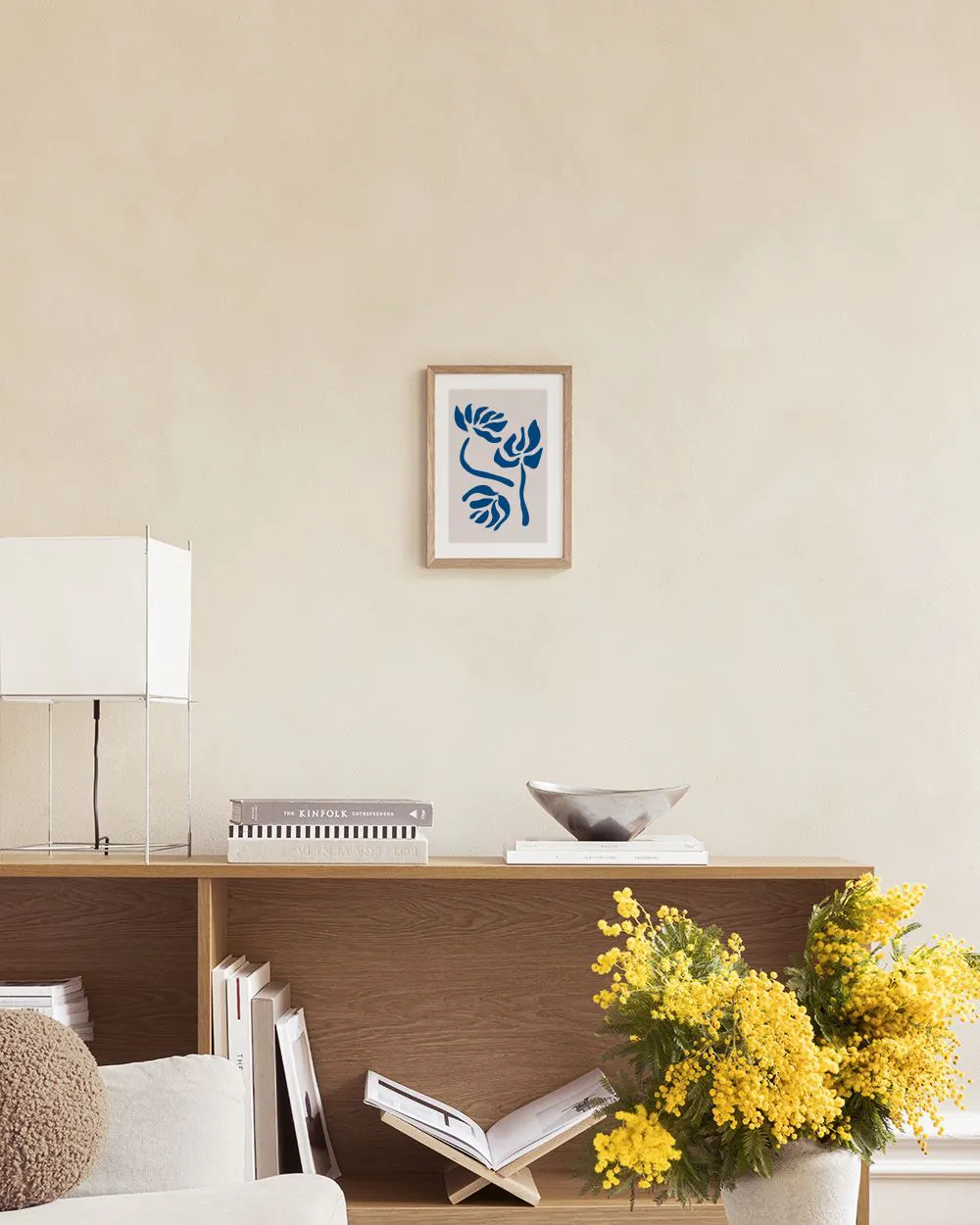 Poster con Fiori Blu Grafici - Arte Moderna da Parete | IT Poster con Fiori Blu Grafici - Arte Moderna da Parete | IT
