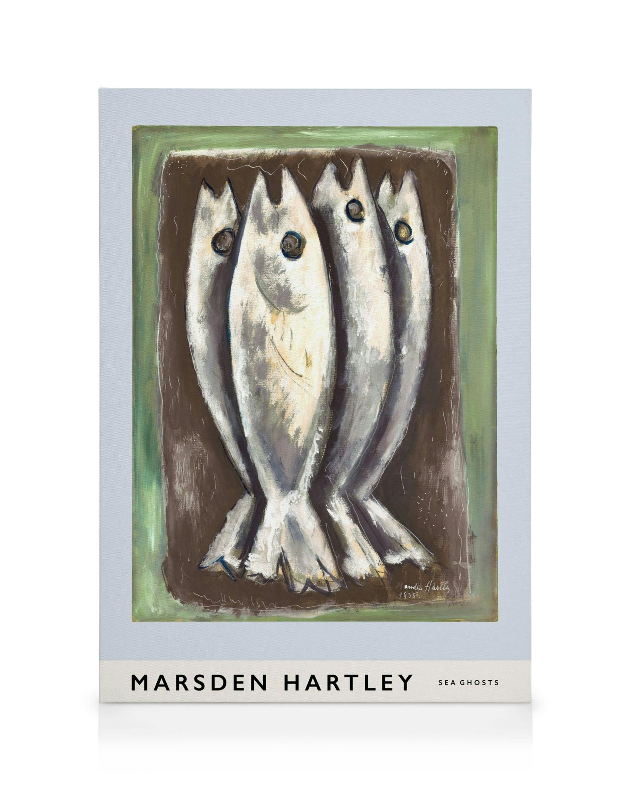 Canvas Prints Marsden Hartley - Sea Ghosts Canvas print (50x70 cm - Black Frame)