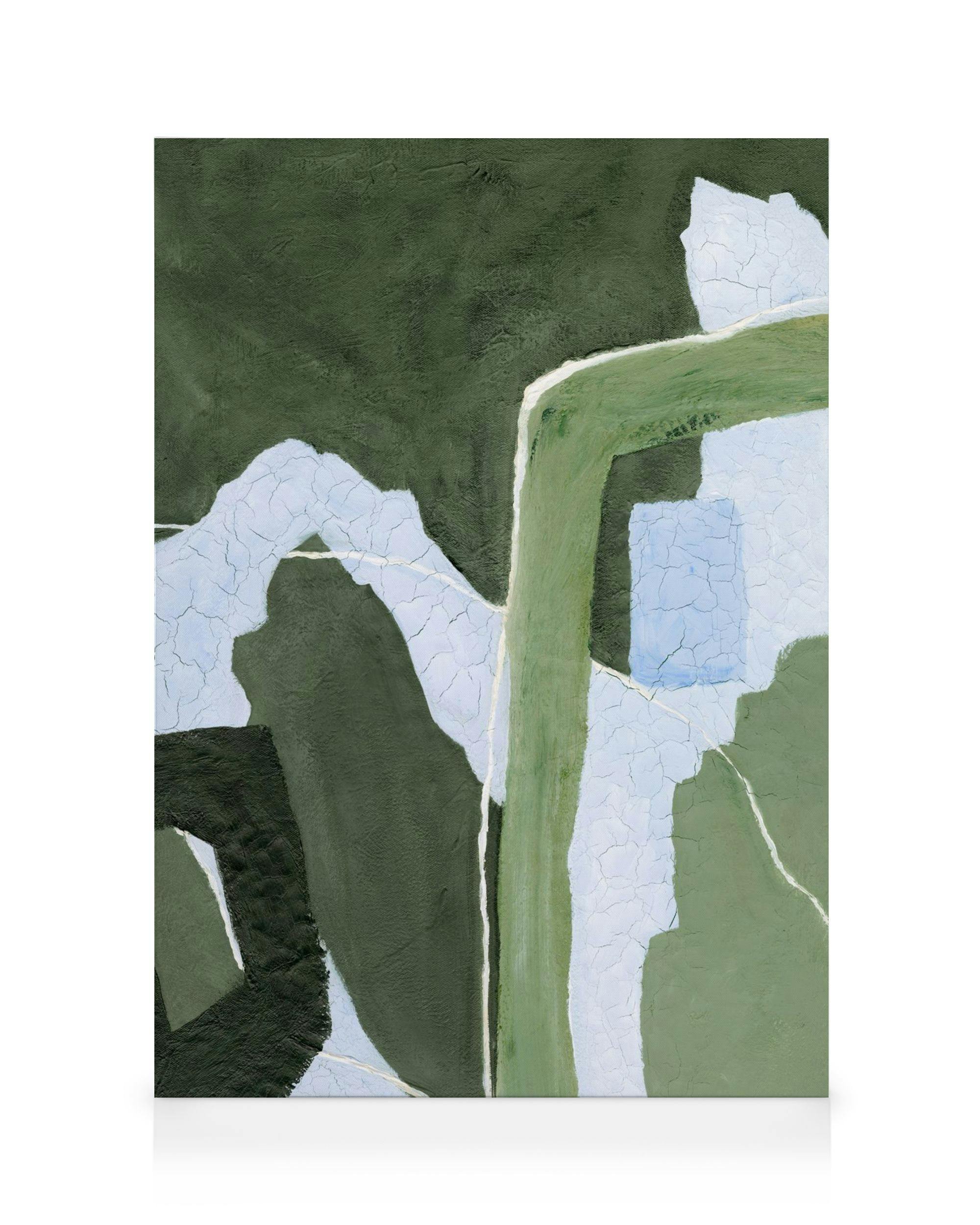 Canvas Prints Muted Motion Canvas print (30x40 cm - Oak Frame)