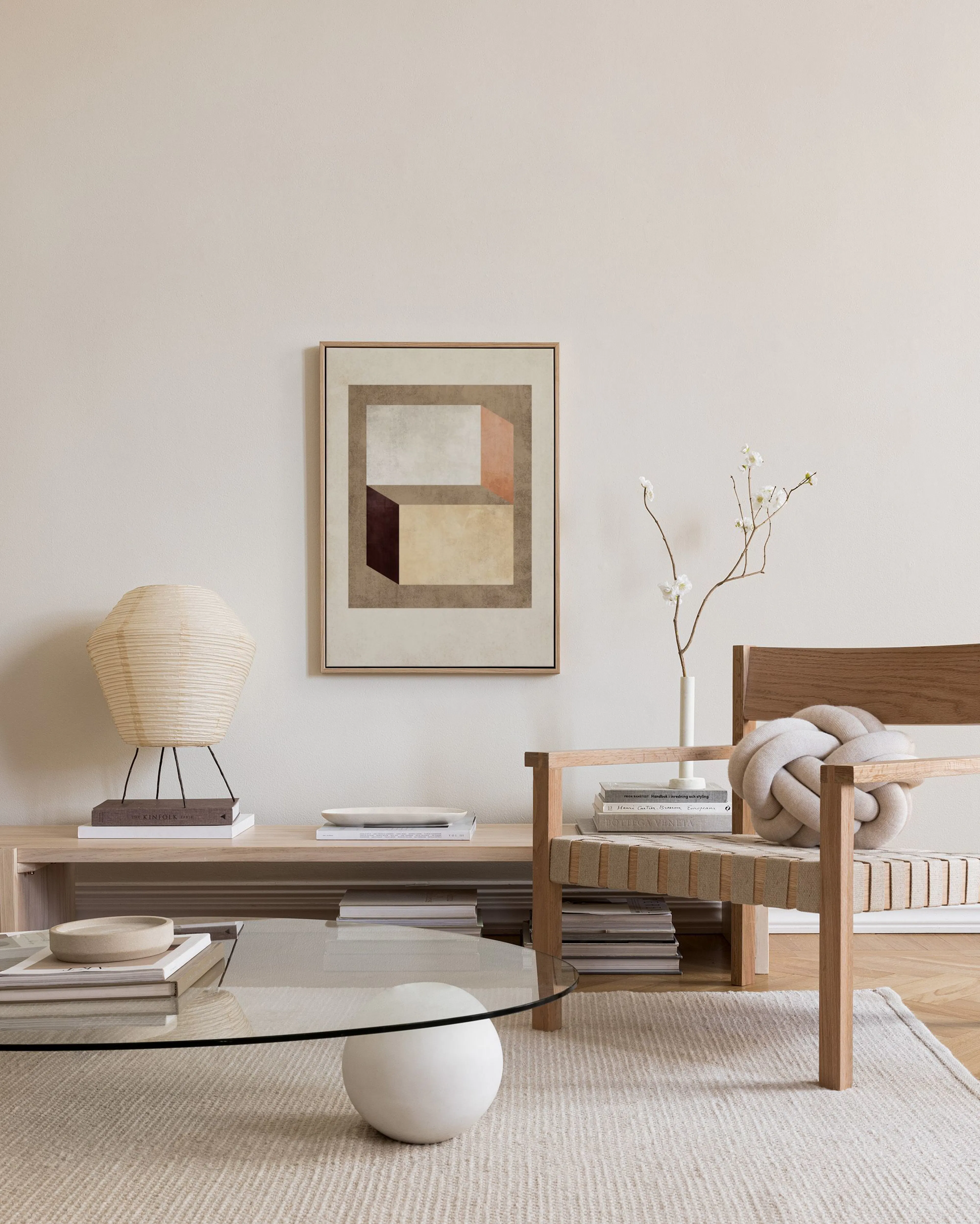 Tranh Graphic Muted Geometry Canvas print
