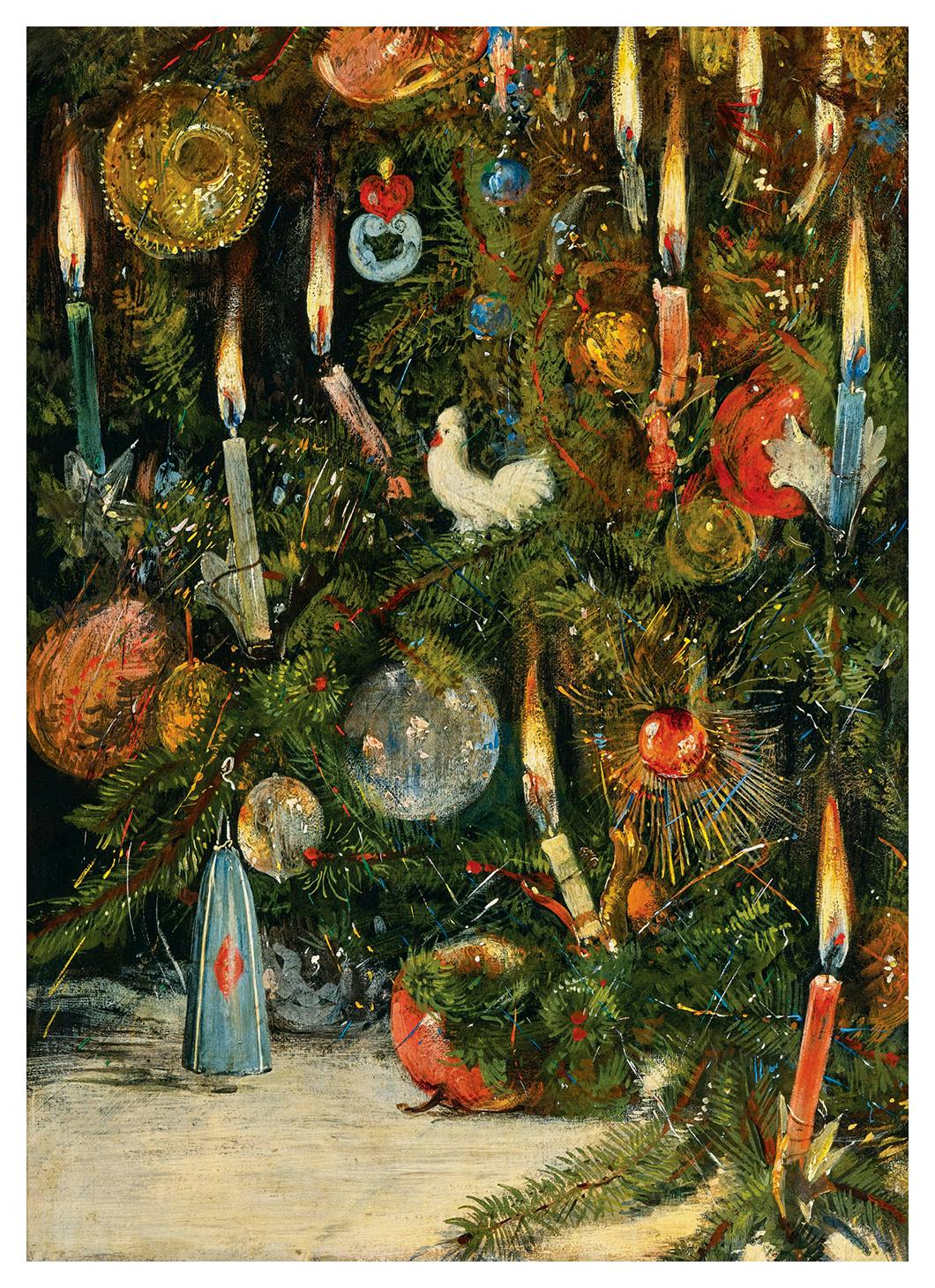 Rudolf Bernhard Willmann - Christmas Tree Print (50x70 cm)