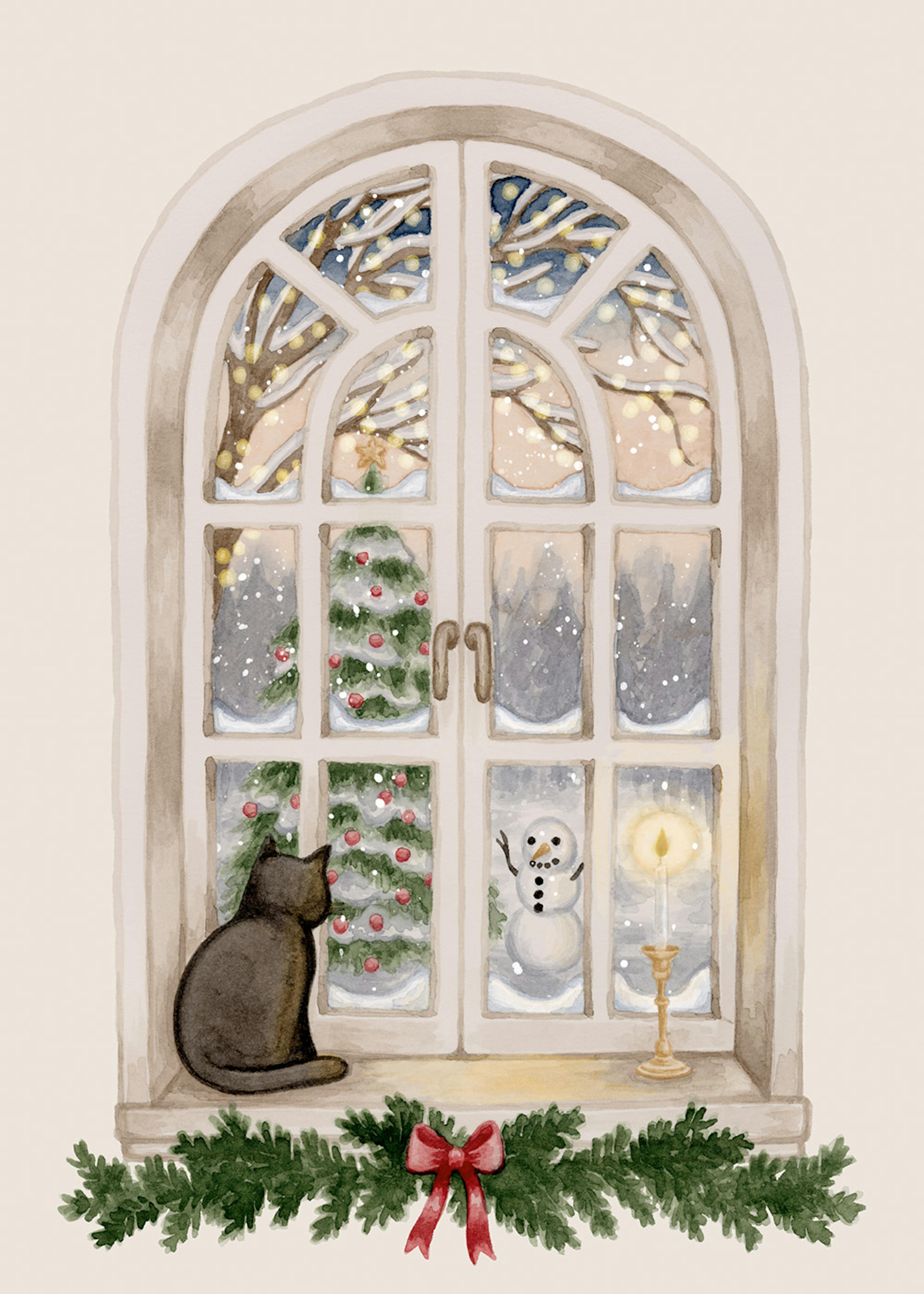 Christmas Outside Print 0