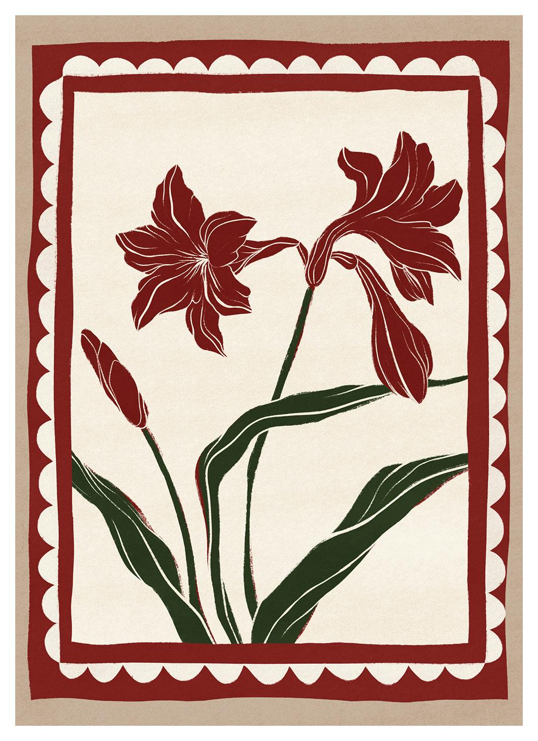 Framed In Bloom Poster (50x70 cm)