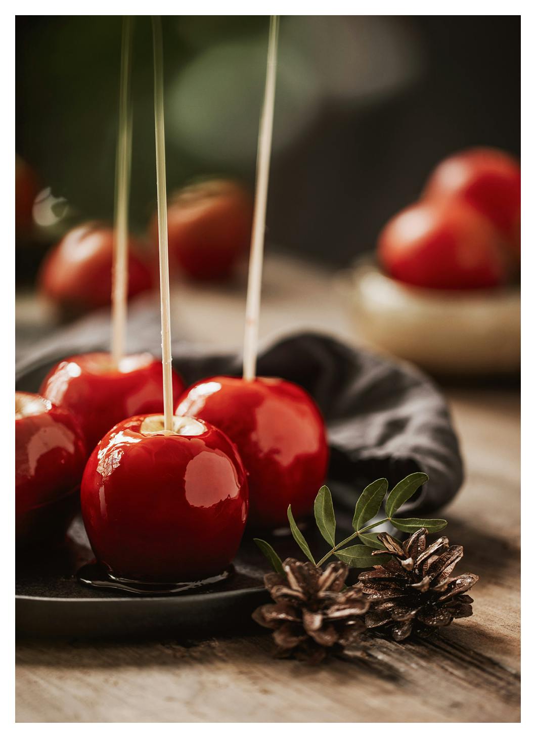Christmas Candy Apples Poster (50x70 cm)- Arte e quadros do cozinha