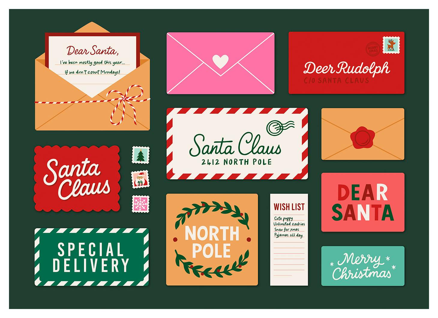 Letters for Santa Print (30x40 cm)