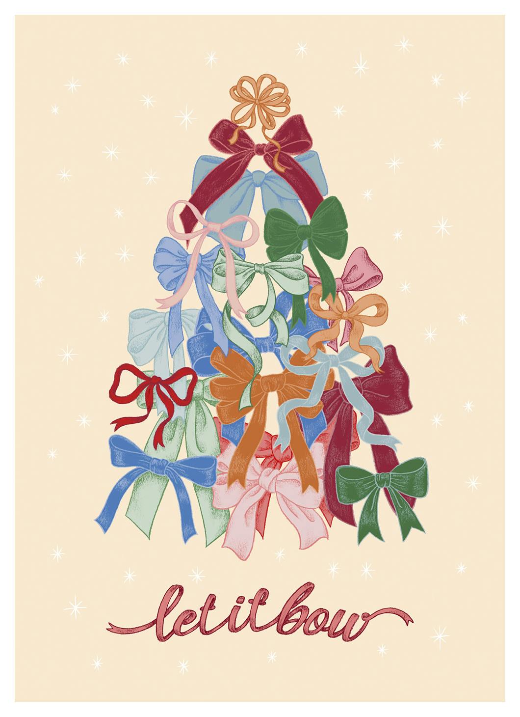 Let It Bow Poster (13x18 cm) - Kerstposters