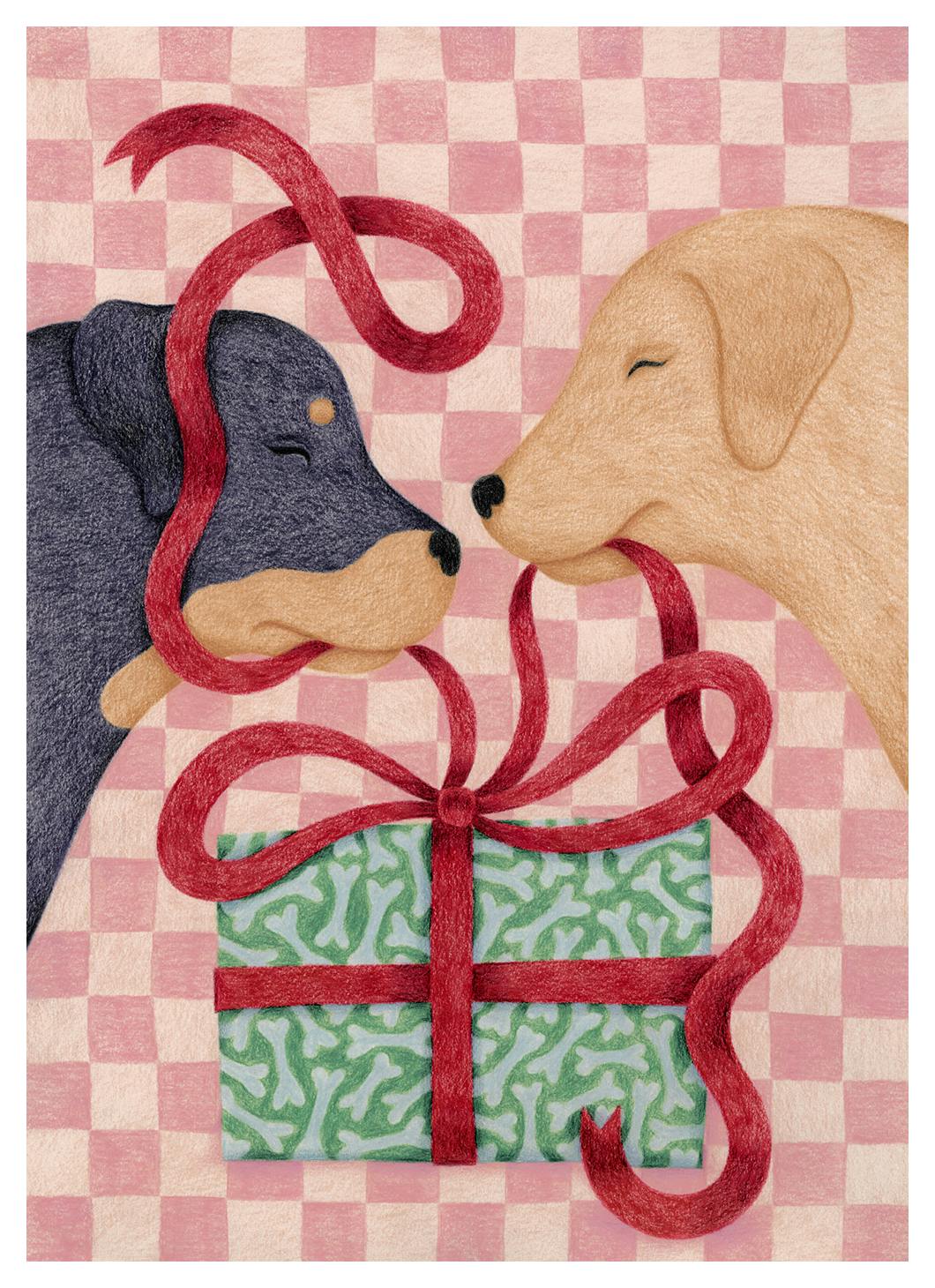 Feliz Navidogs Print (70x100 cm)