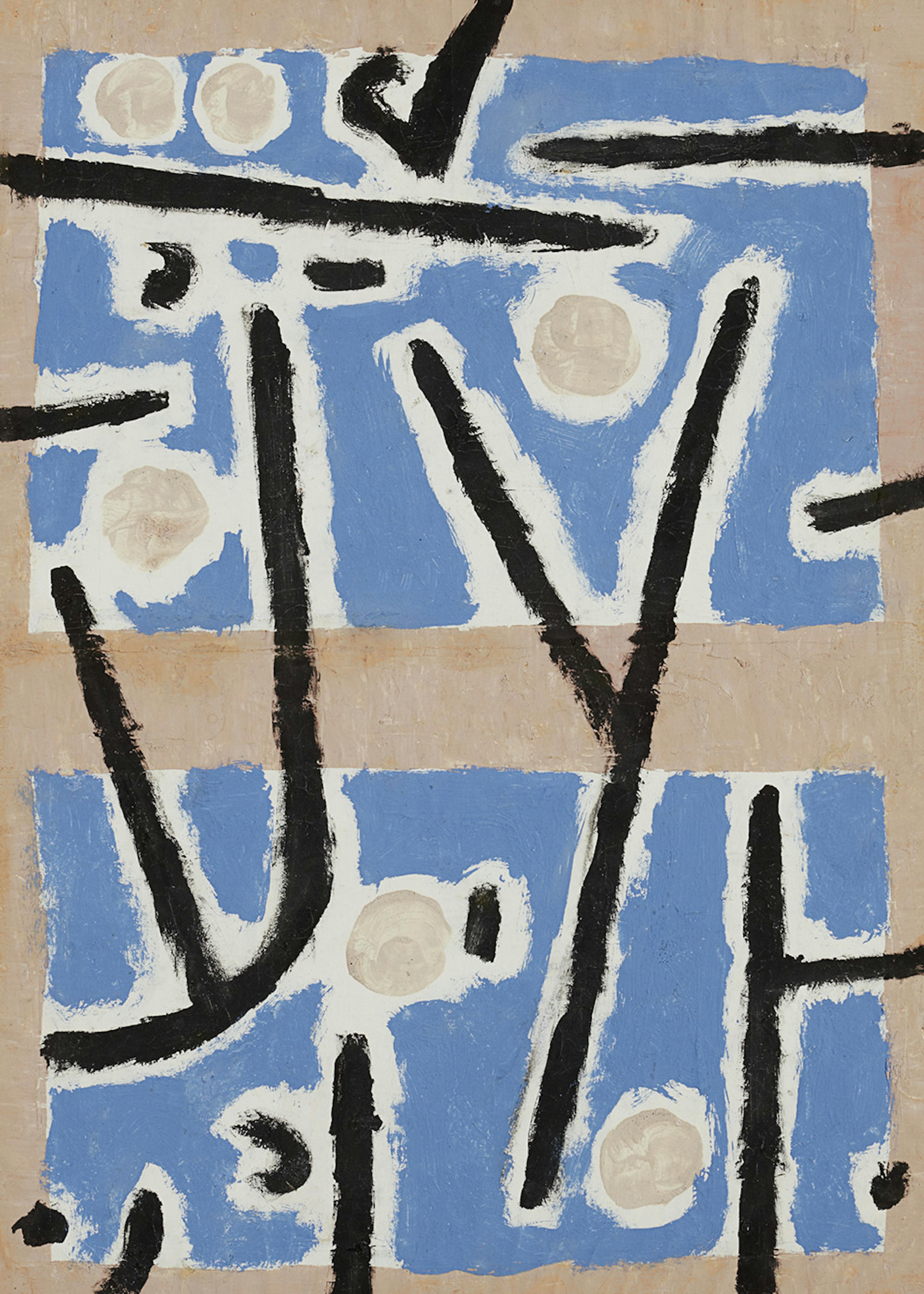 Paul Klee - Untitled Blue and Black Abstract Poster 0