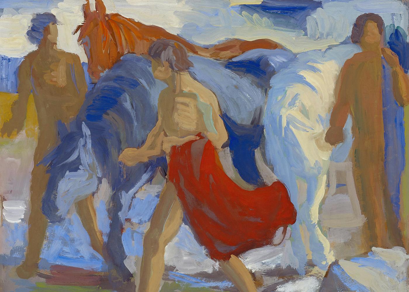 Paul Altherr - Youngsters with Horses Affiche 0