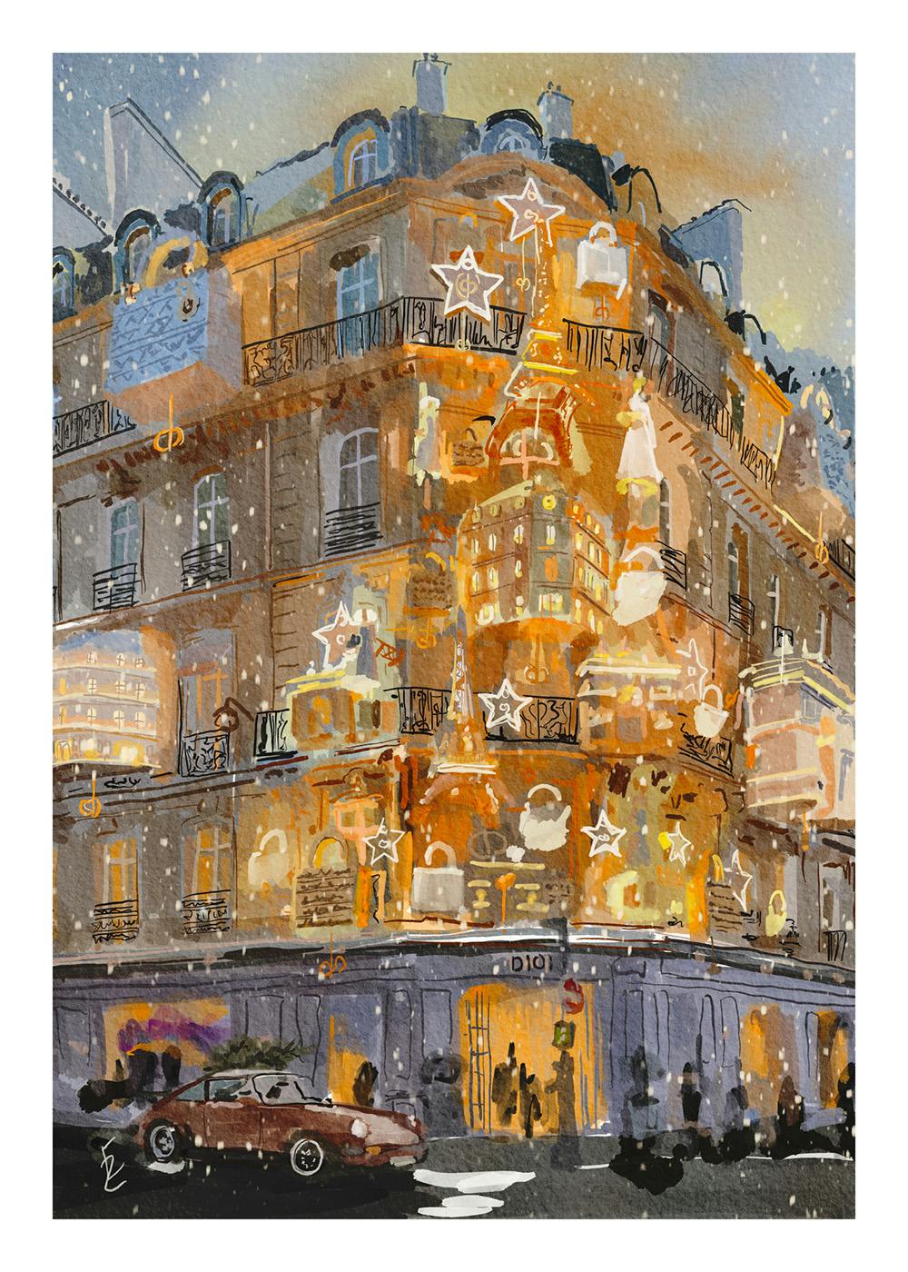 Ekaterina Zagorska - Dior Christmas Poster 0