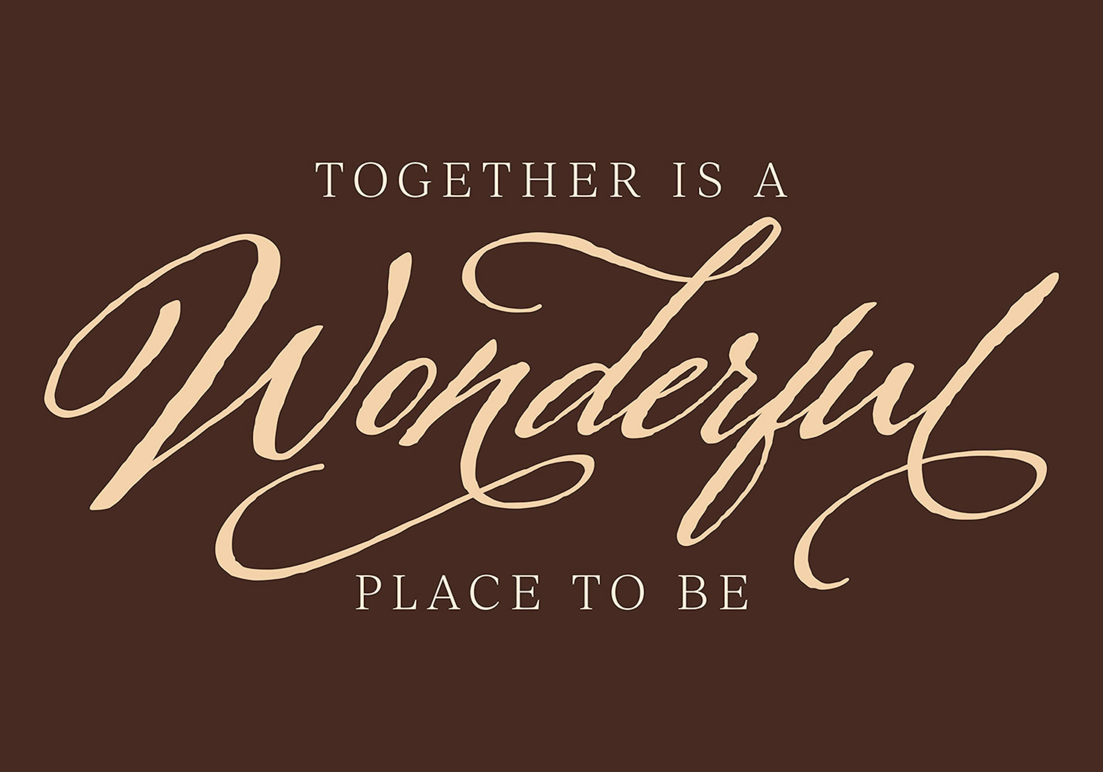 Wonderful Together Poster 0