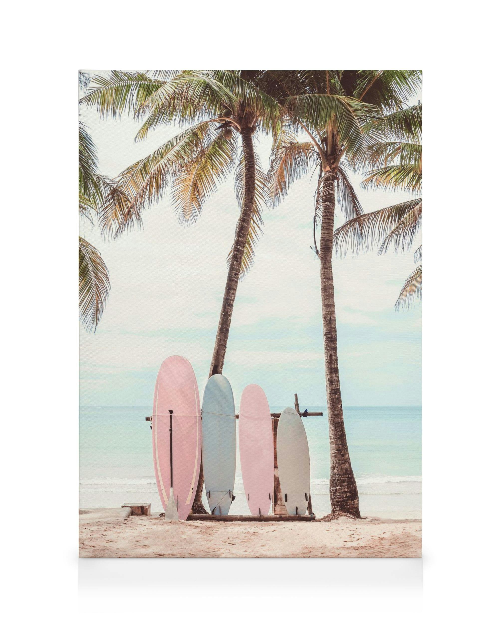 Canvas Schilderijen Surfboards Canvas (50x70 cm - Fotolijst Zwart)
