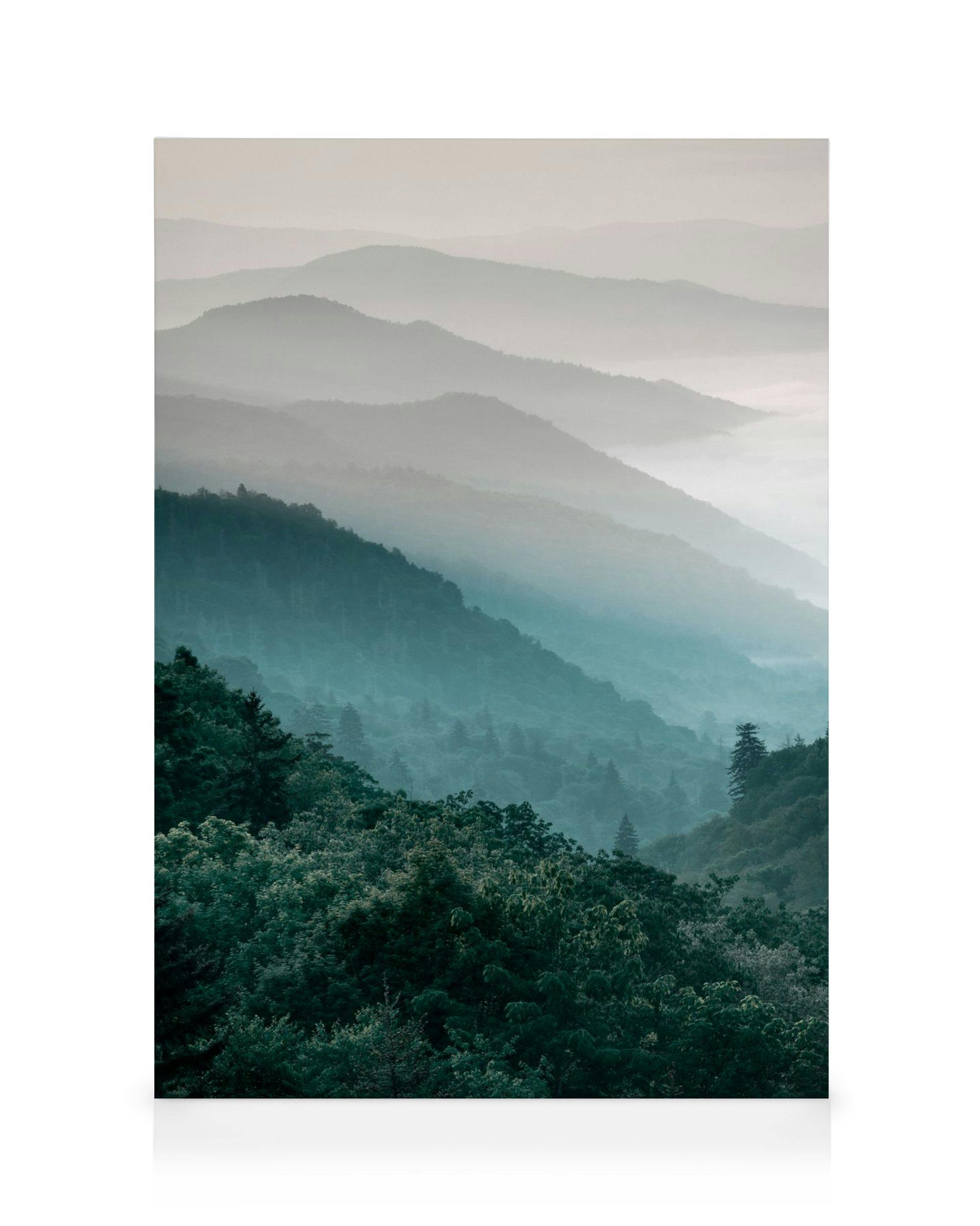 Canvas Schilderijen Forest Mountain Canvas (30x40 cm)