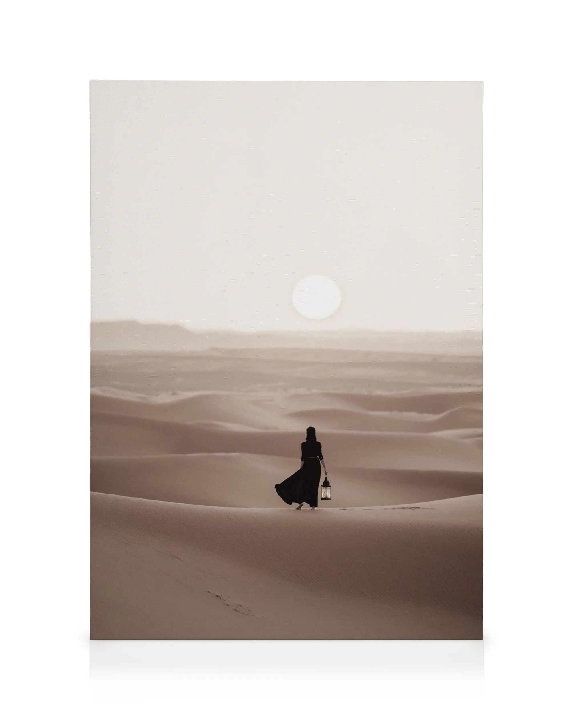 Tranh Thiên Nhiên Woman in Desert Canvas print
